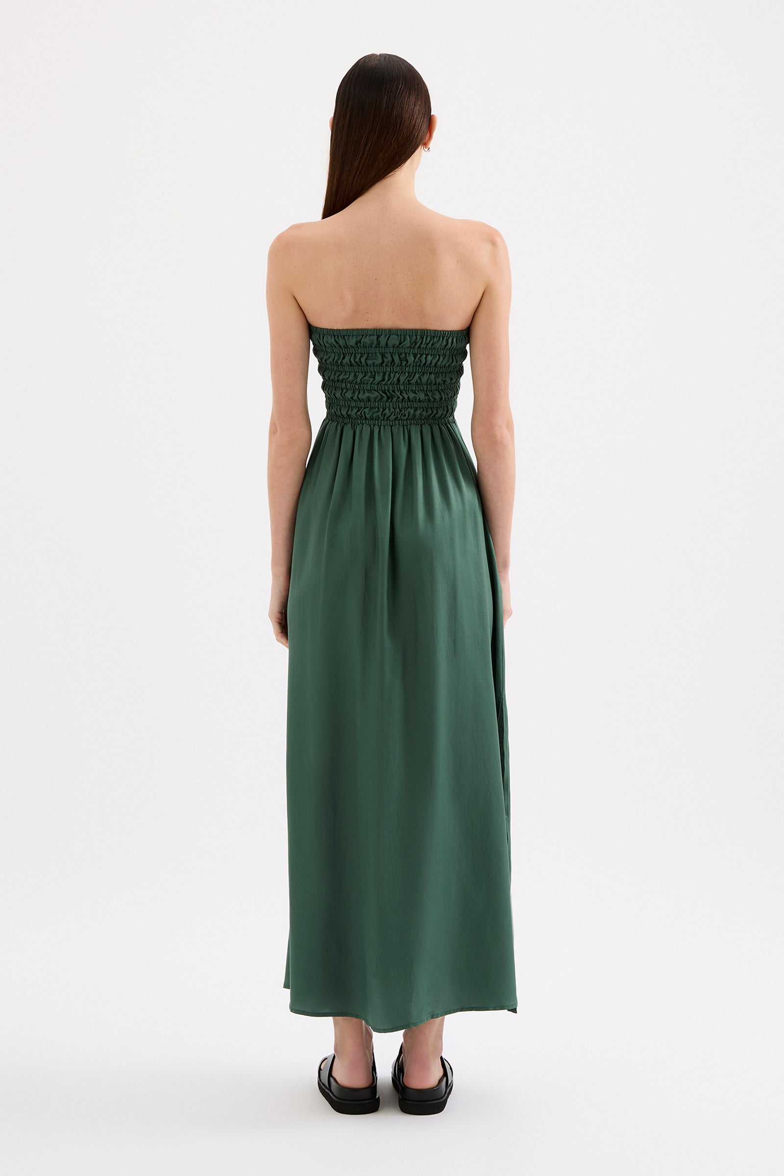 Zuri Tencel Maxi Dress Emerald 