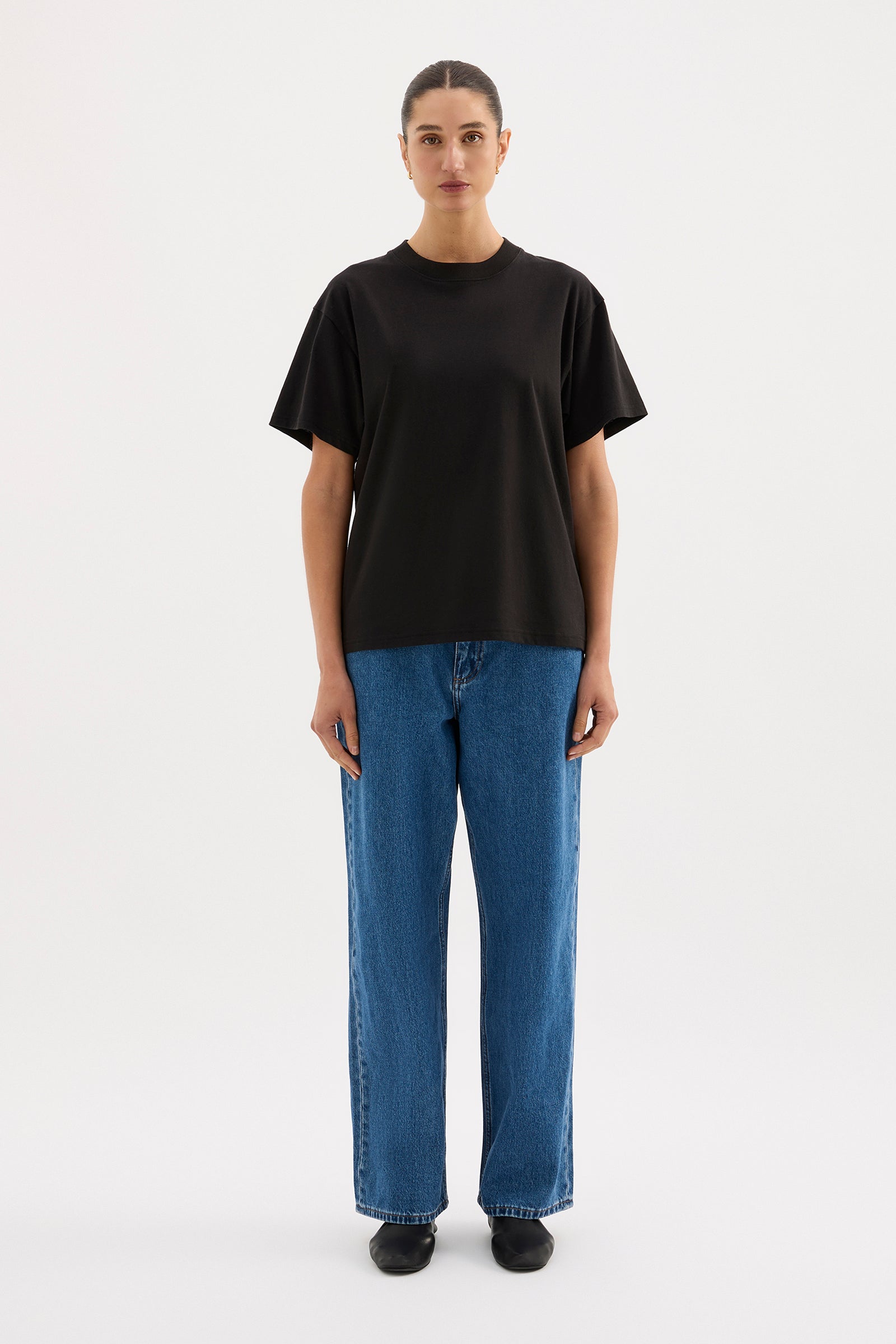 Organic Boyfriend Tee Black 