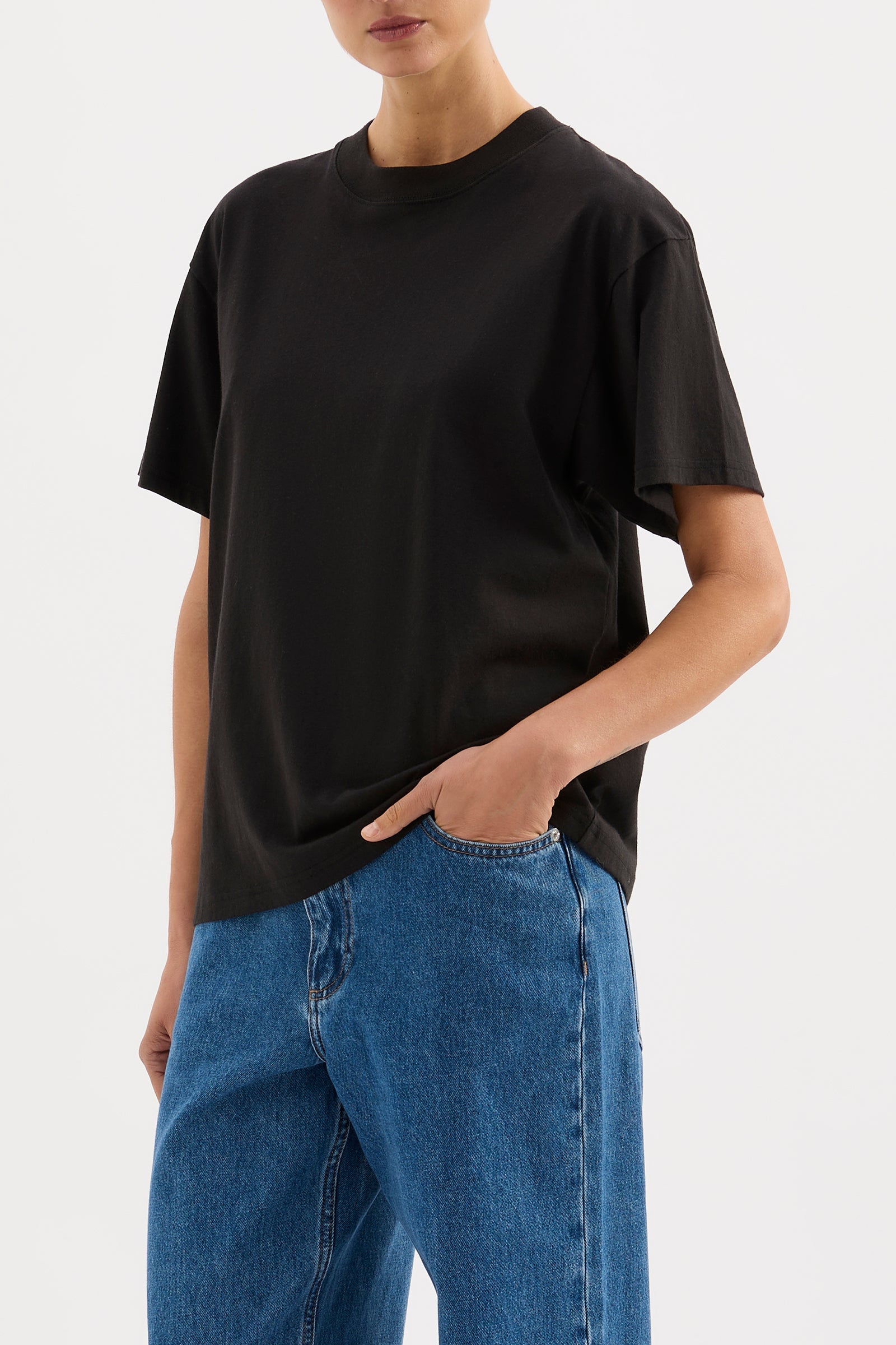 Organic Boyfriend Tee Black 