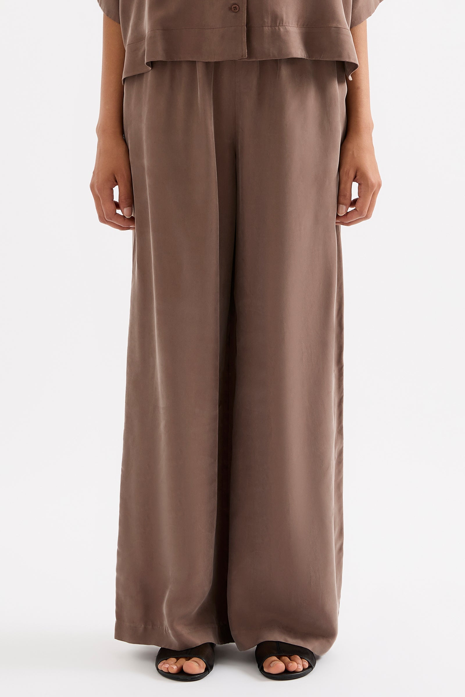 Rika Cupro Pant Chestnut 