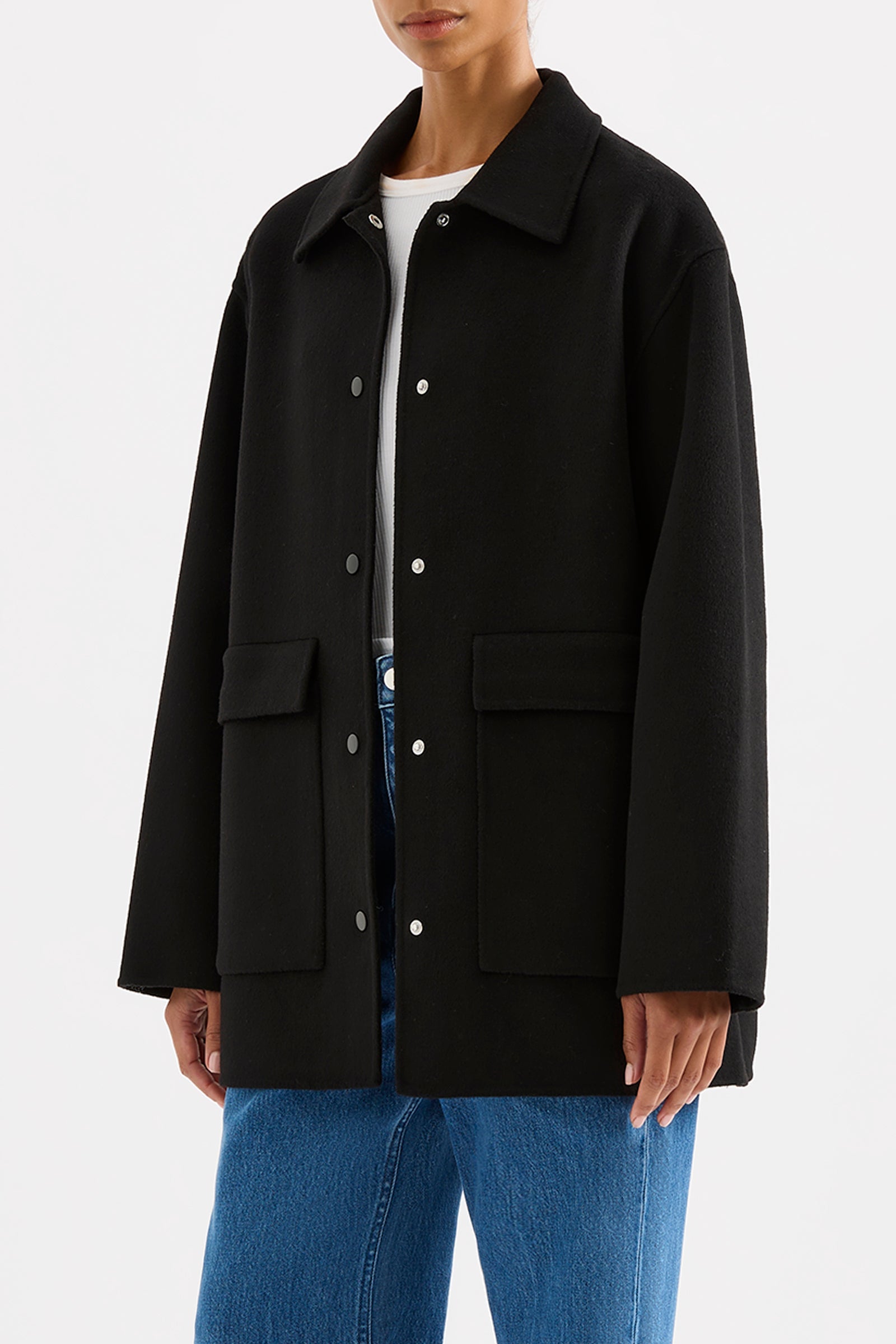 Levi Wool Coat Black 
