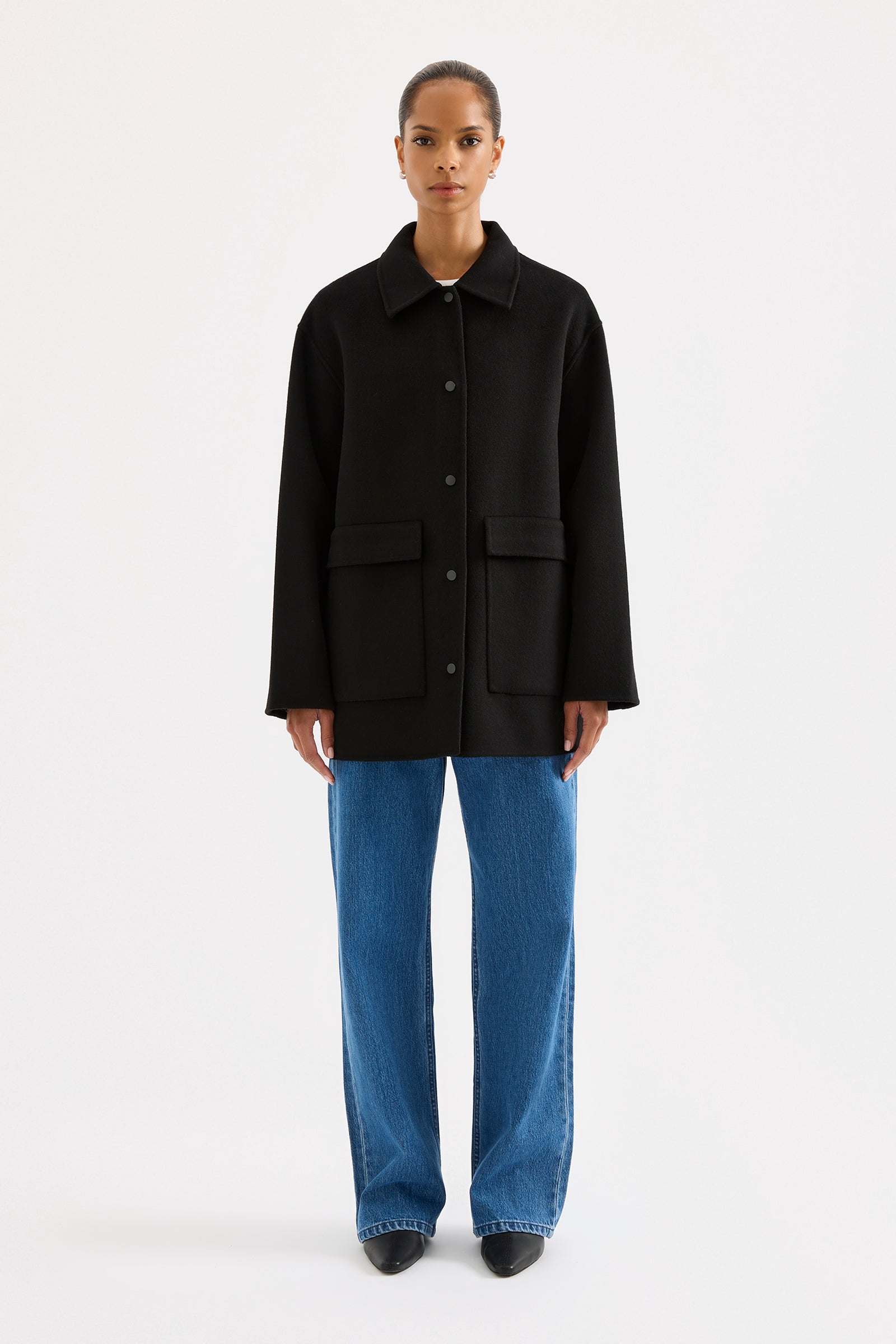 Levi Wool Coat Black 