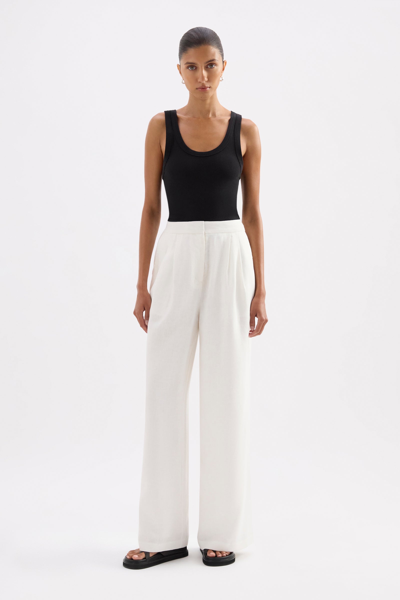 Thilda Linen Pant White 