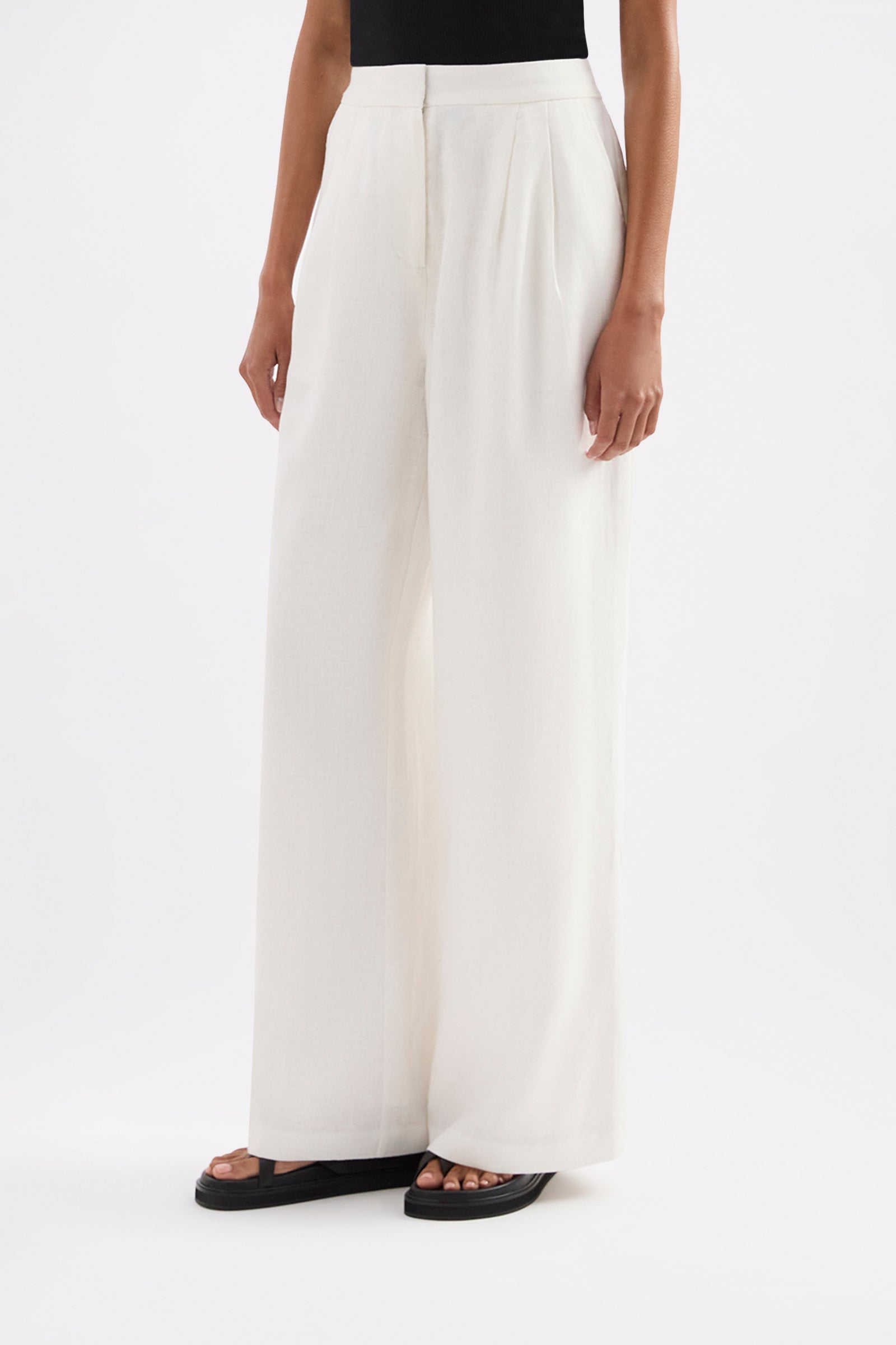 Thilda Linen Pant White 