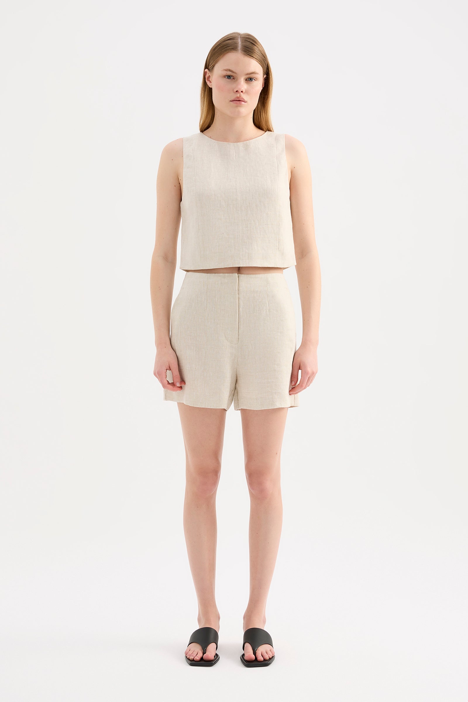 Marli Linen Top Natural 