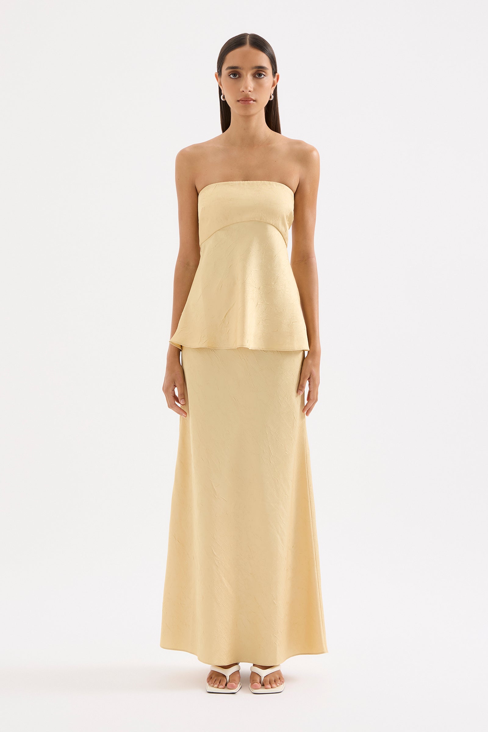 Pandora Strapless Top Butter 