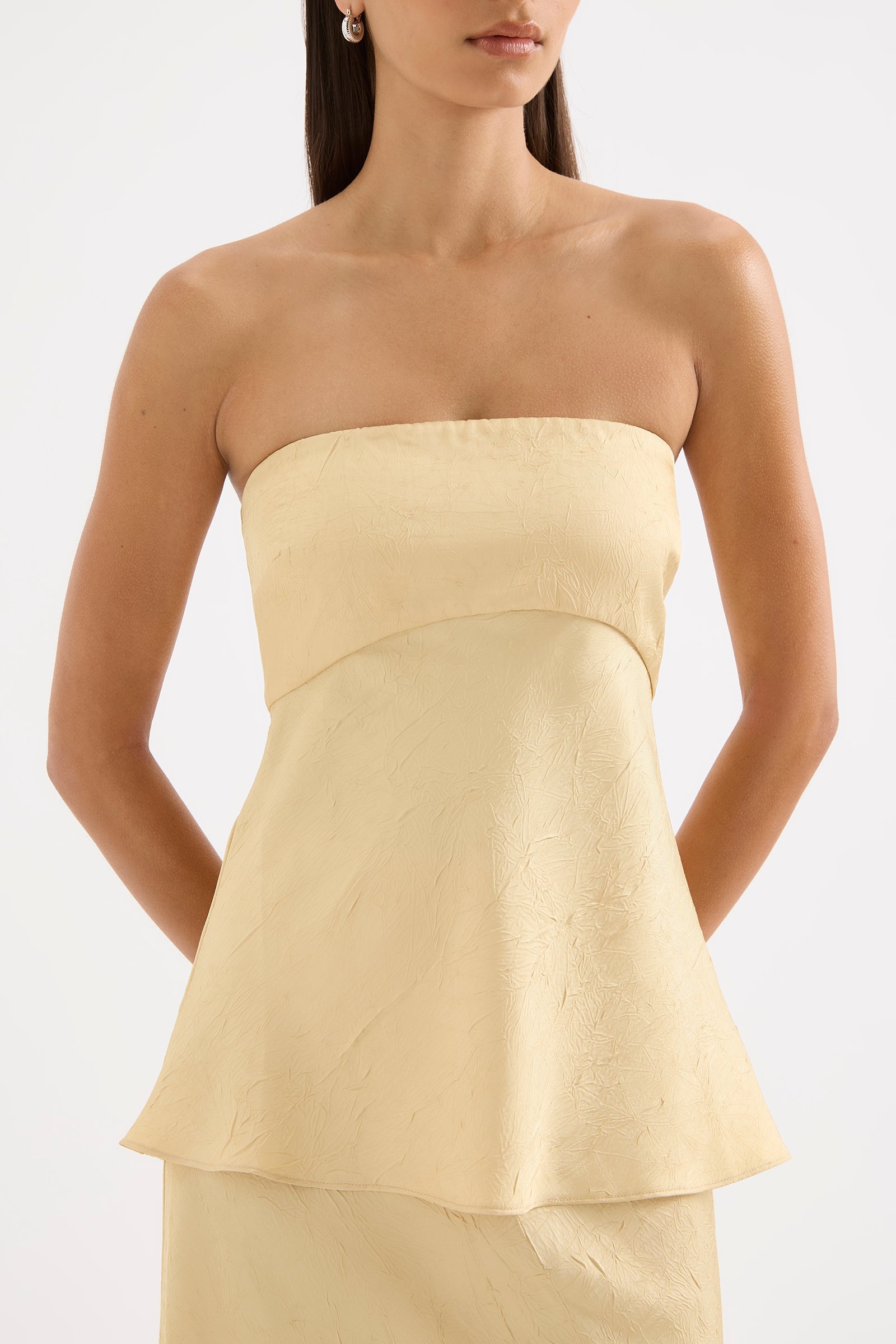 Pandora Strapless Top Butter 