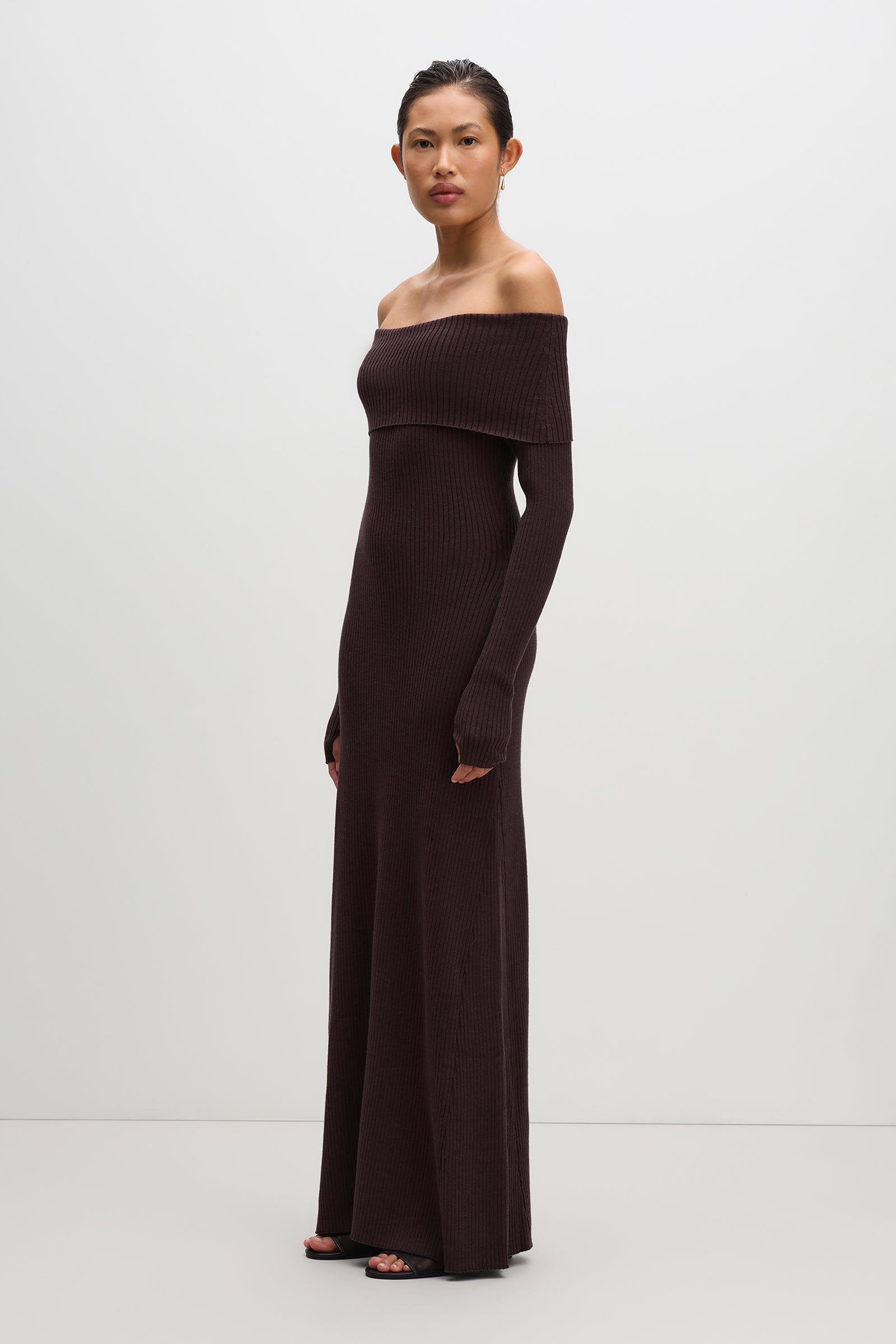 Krishna Knit Dress Bark 