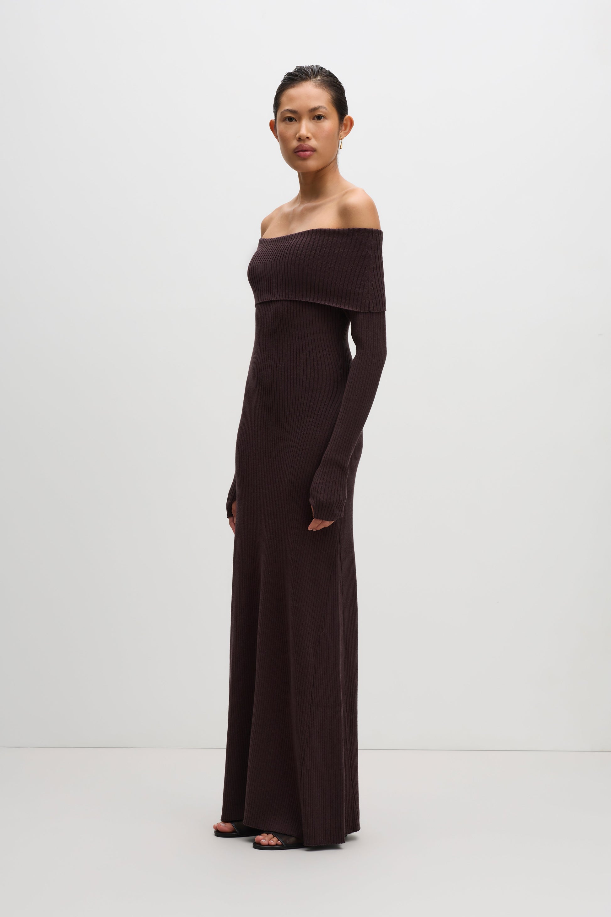 Krishna Knit Dress Bark 