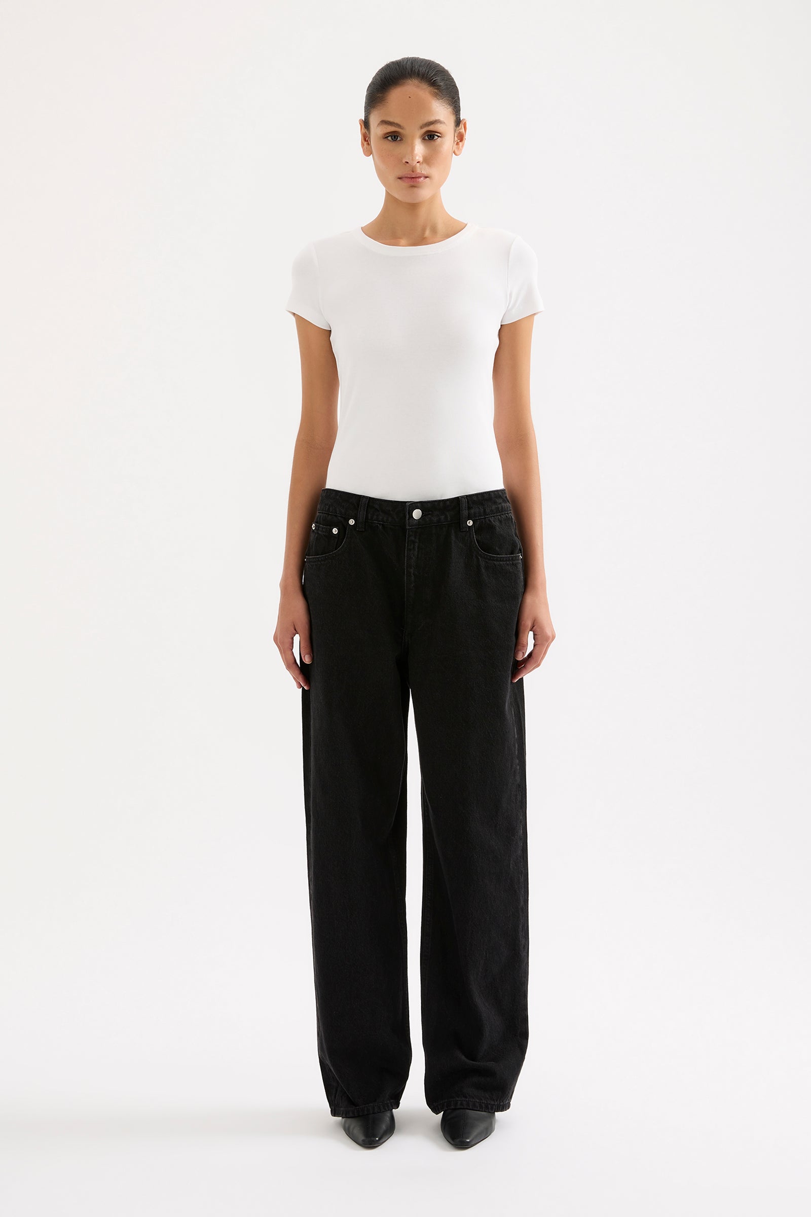 Organic Baggy Jean Vintage Black 