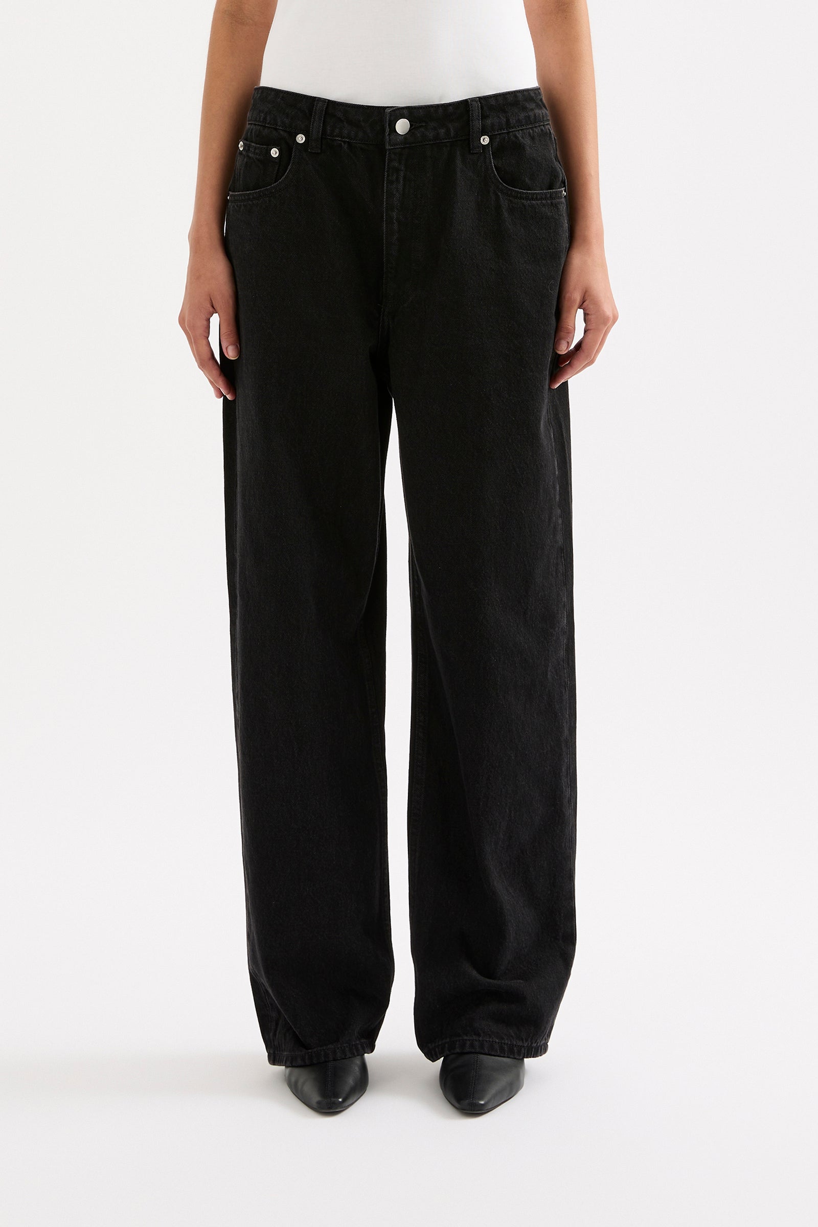 Organic Baggy Jean Vintage Black 