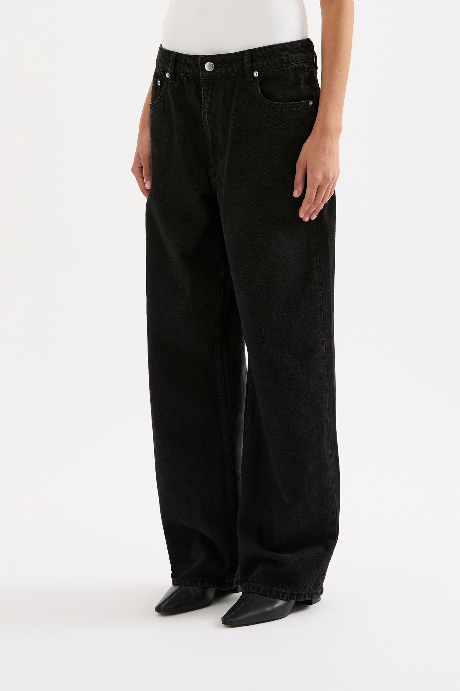 Organic Baggy Jean Vintage Black 
