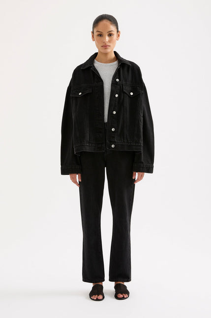Sia Denim Jacket Vintage Black 