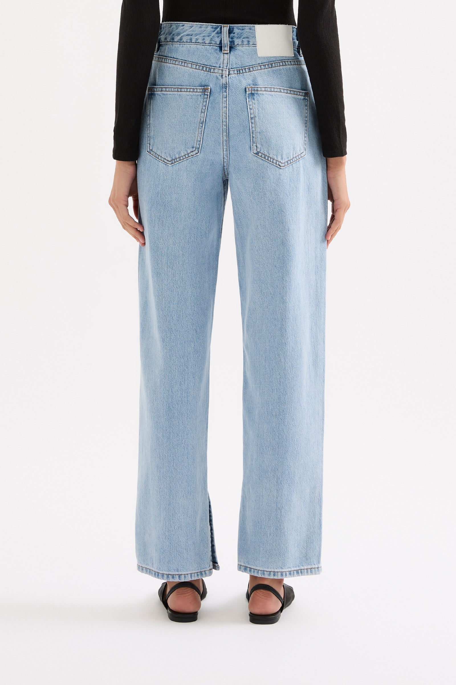 Organic Split Hem Jean 90s Blue 