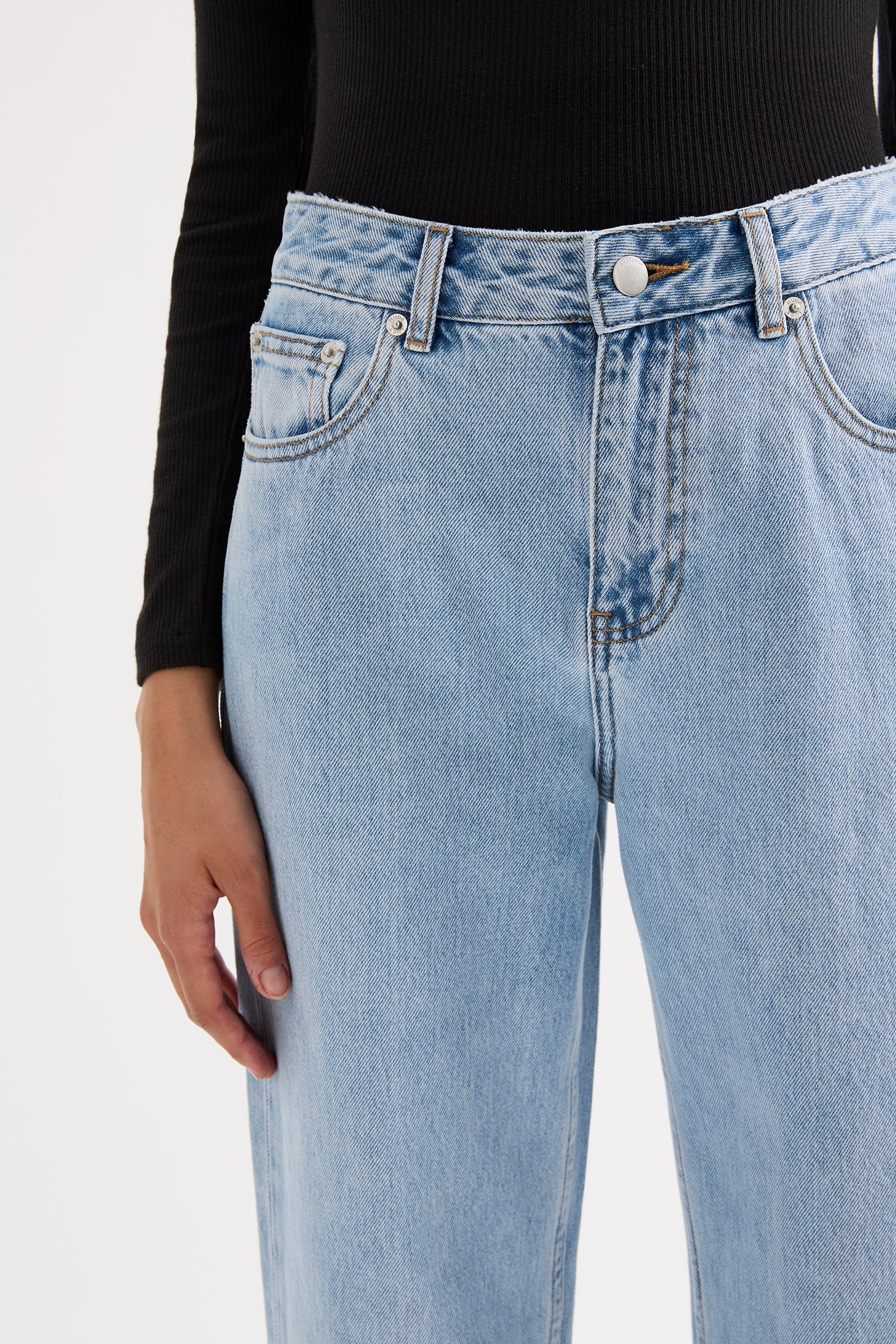 Organic Split Hem Jean 90s Blue 