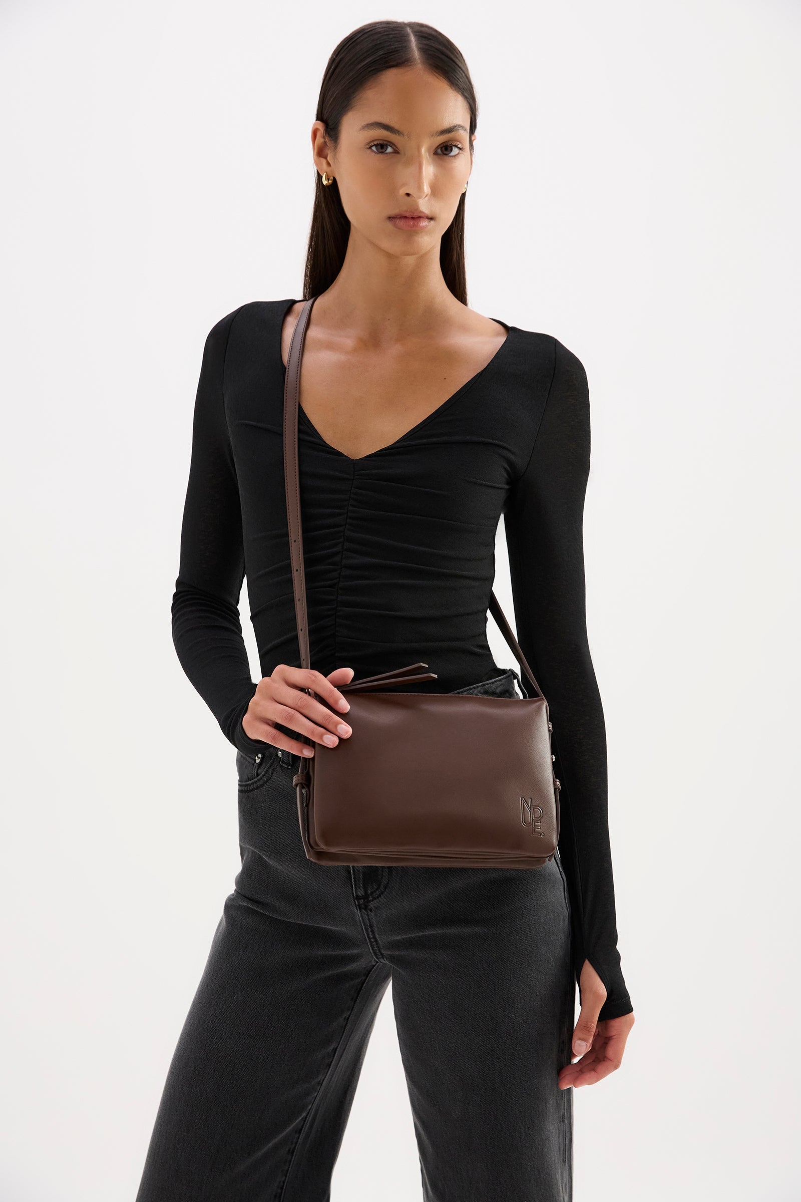 Rylie Cross Body Bag Chocolate 