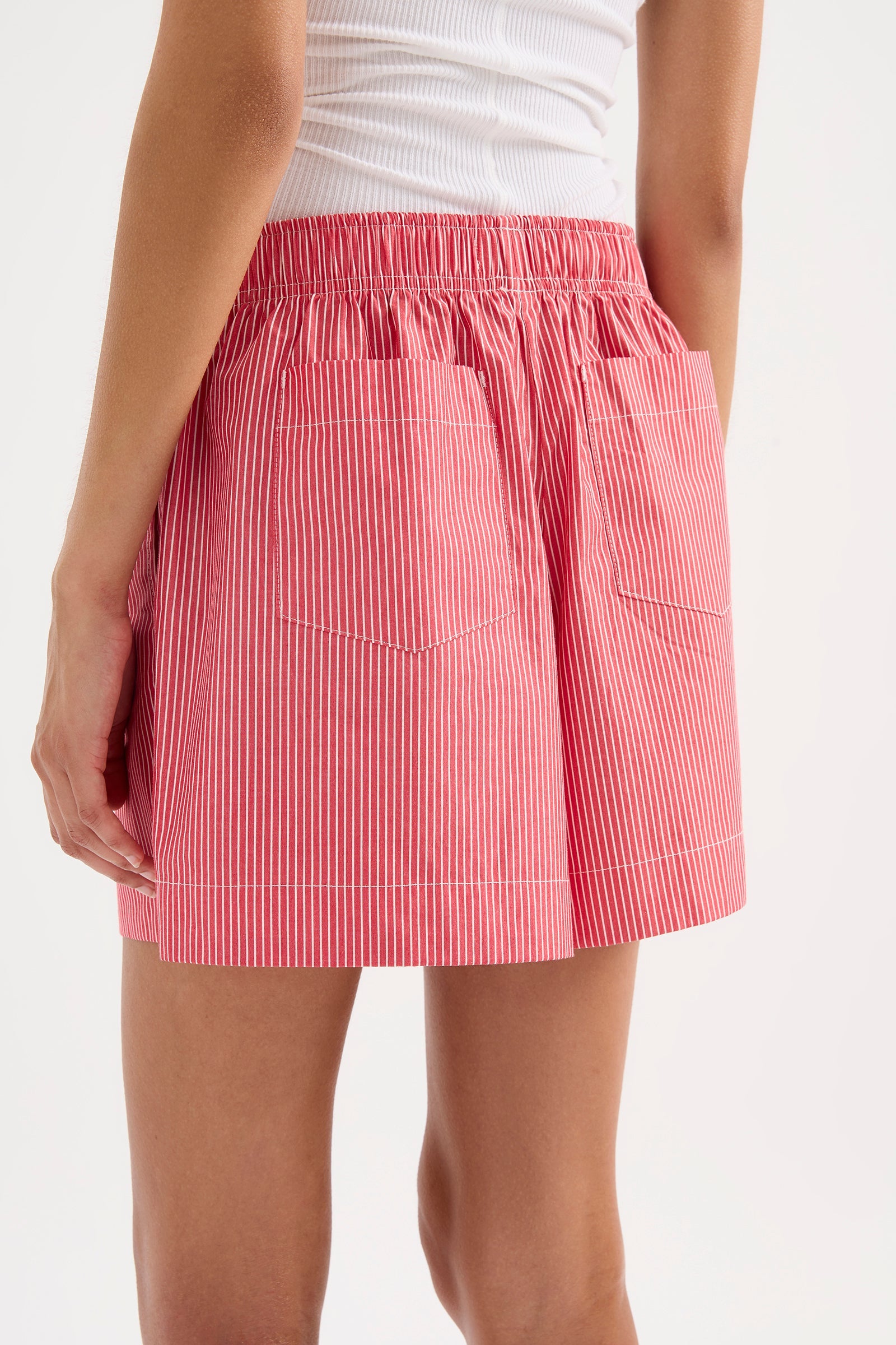 Anouk Stripe Short Red Stripe 