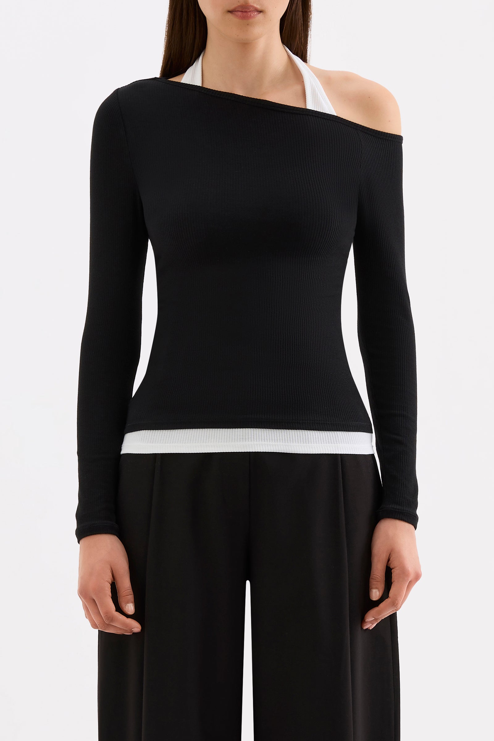 Geri Ls Top B&w Splice 