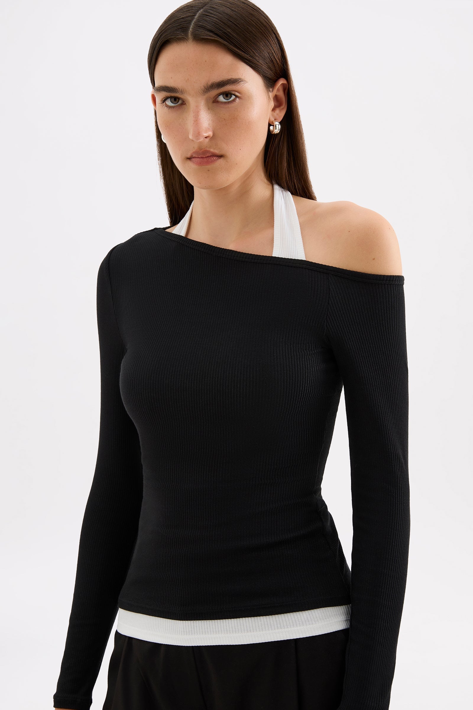 Geri Ls Top B&w Splice 