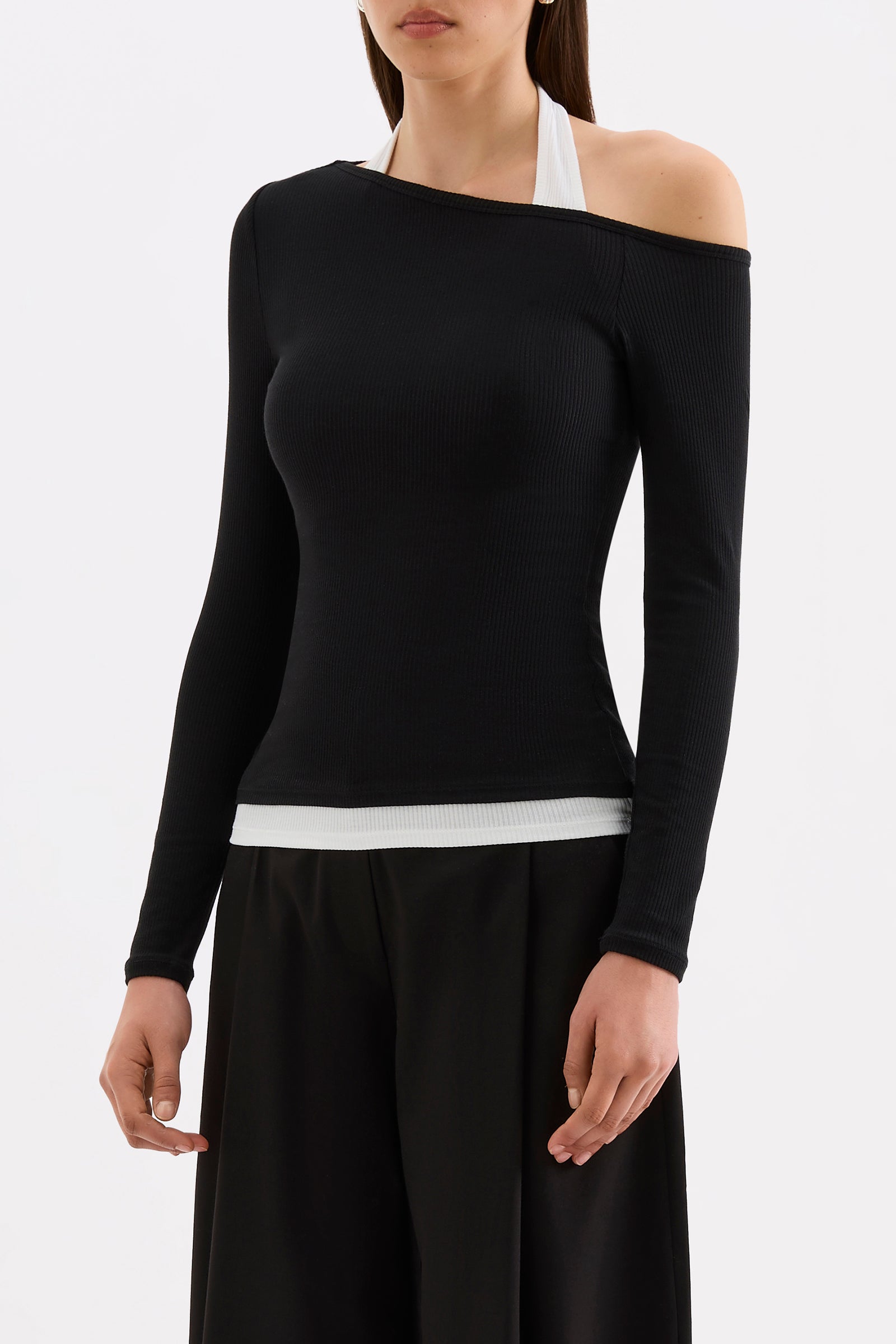 Geri Ls Top B&w Splice 