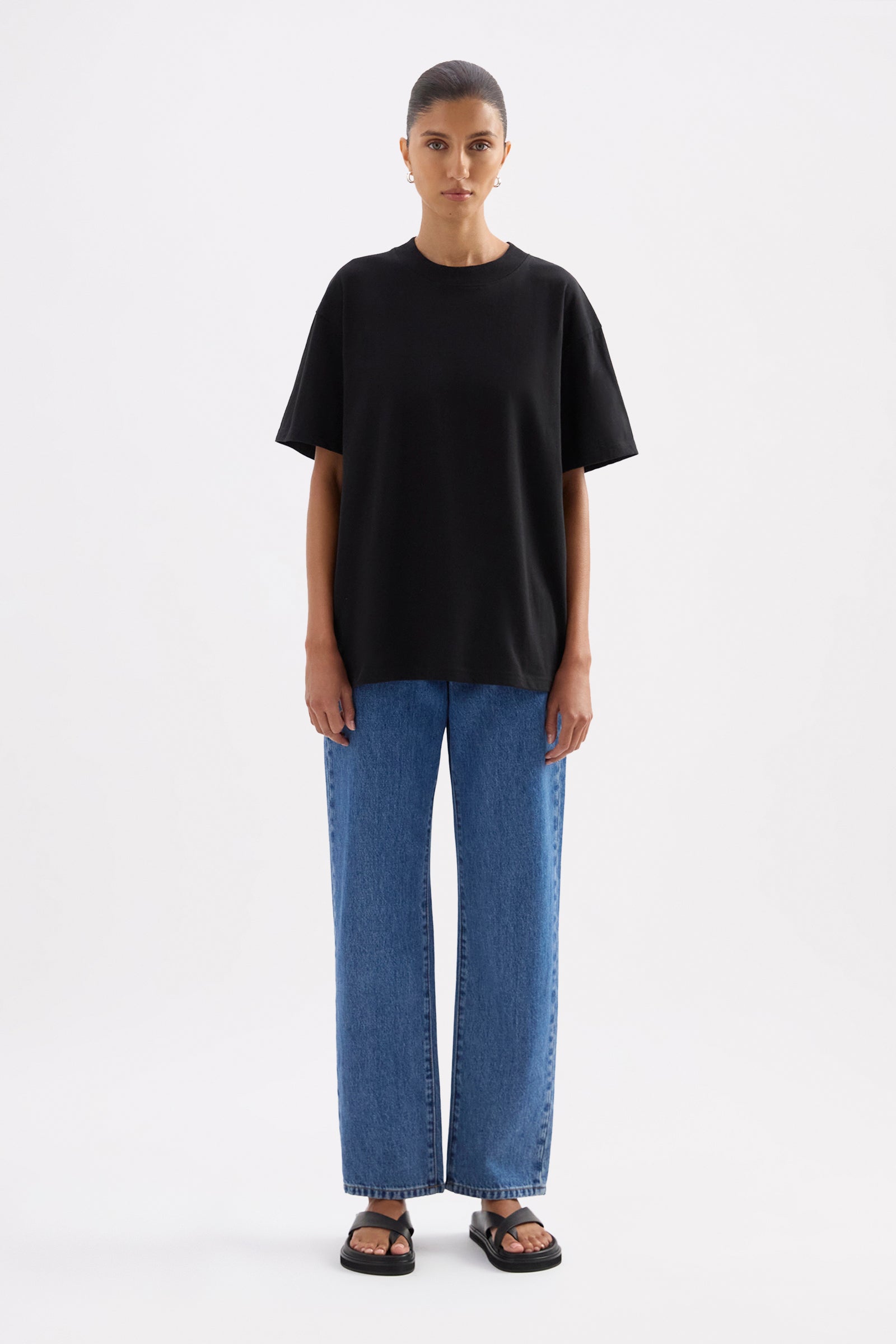Organic Boyfriend Tee Black 