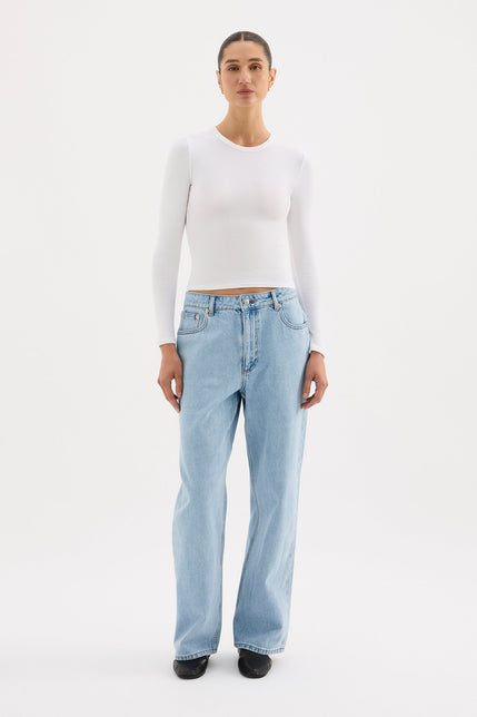 Organic Baggy Jean Soft Blue 