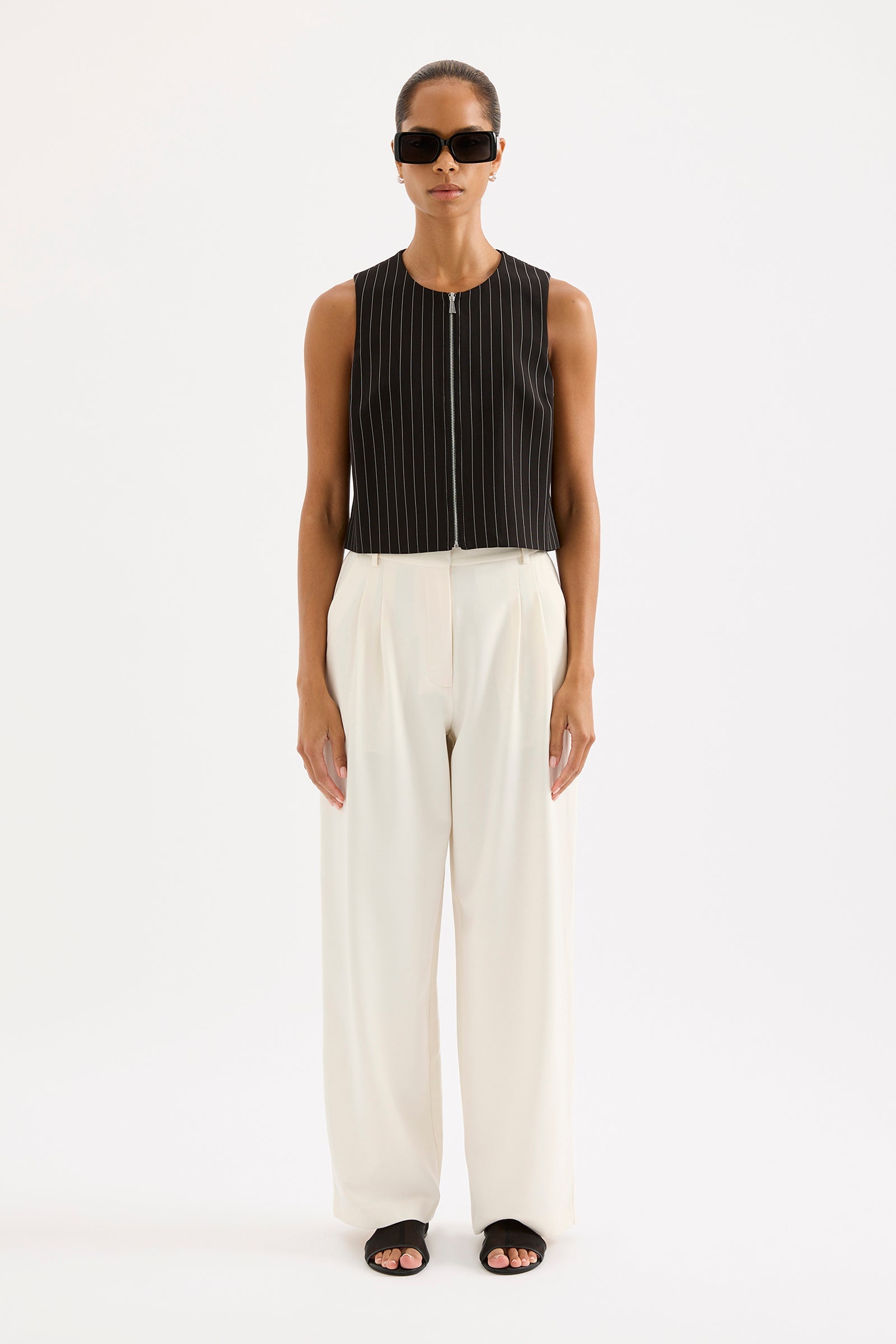 Elena Pant Ivory 