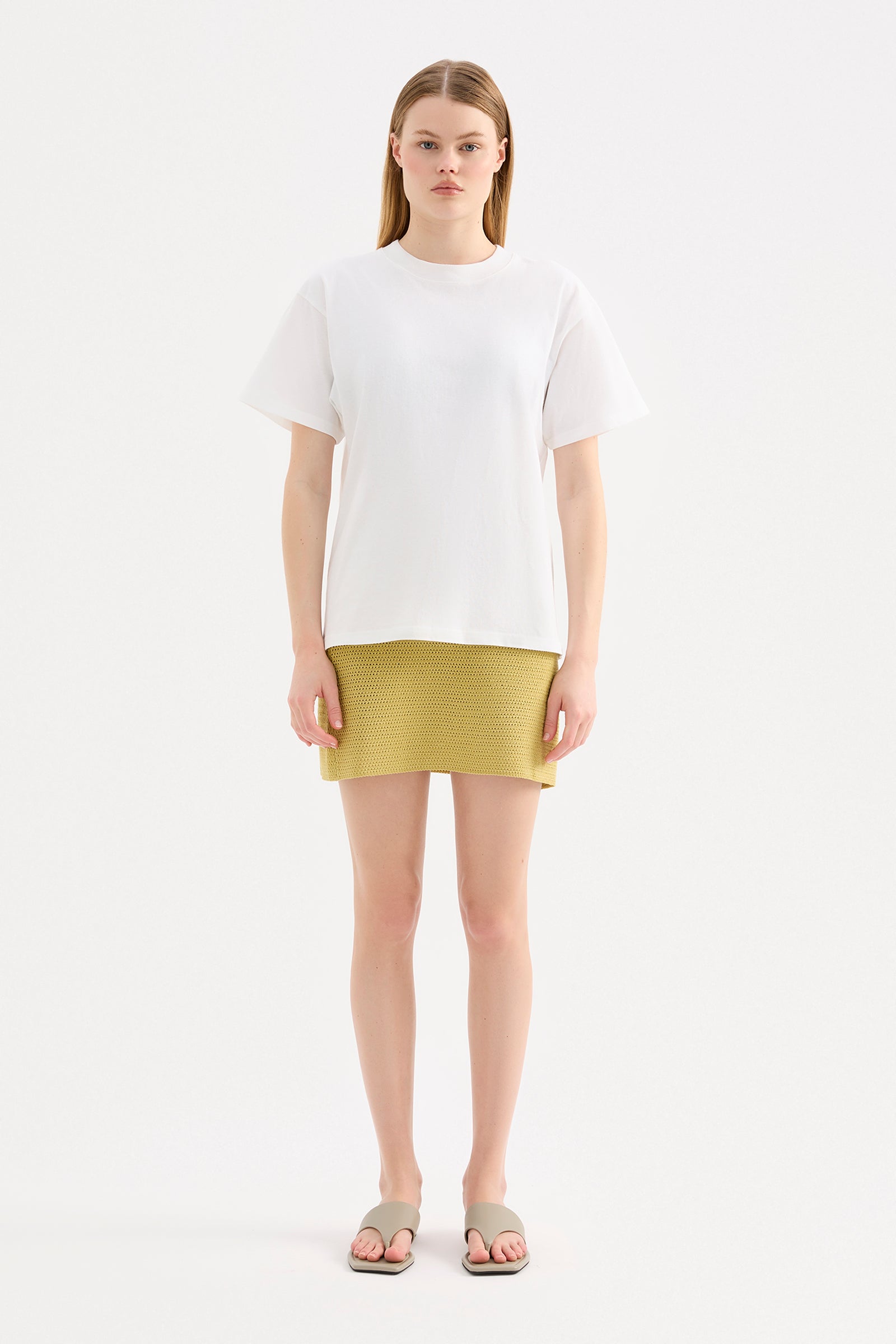 Marlo Knit Skirt Kiwi 