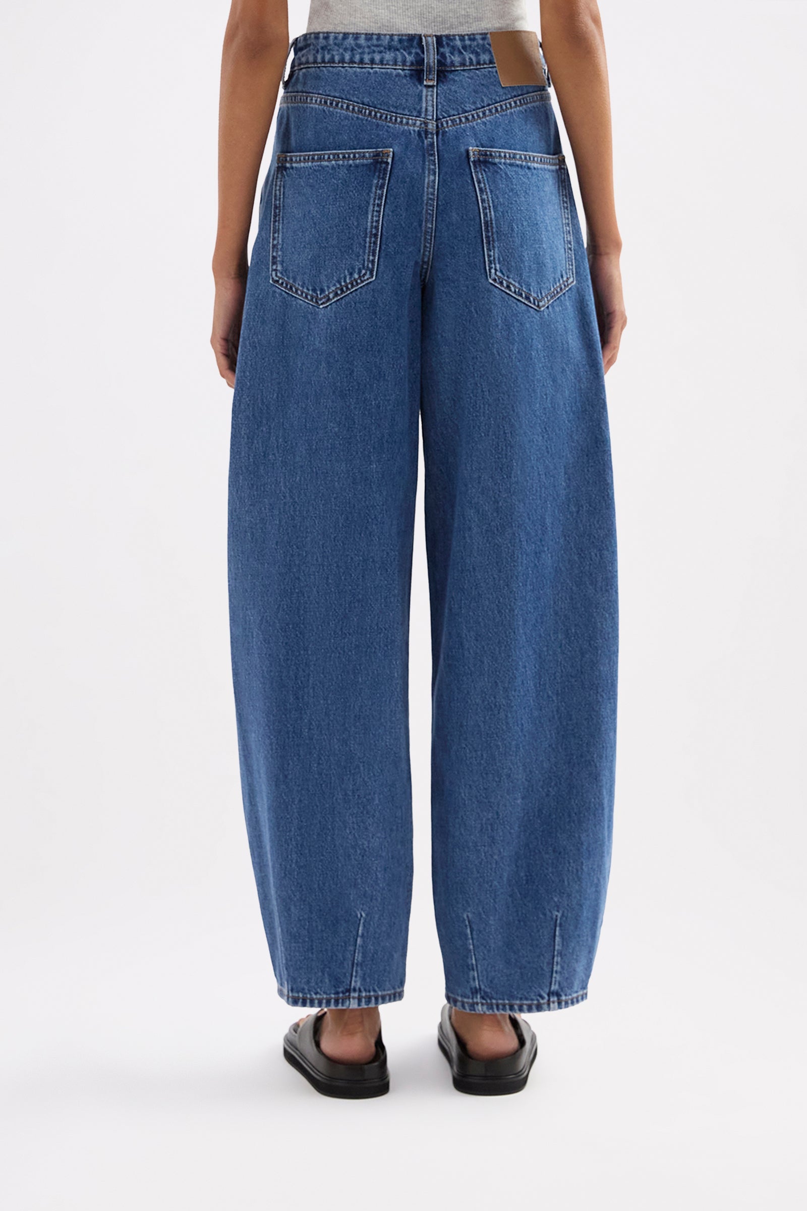 Organic Barrel Jean Royal Blue 