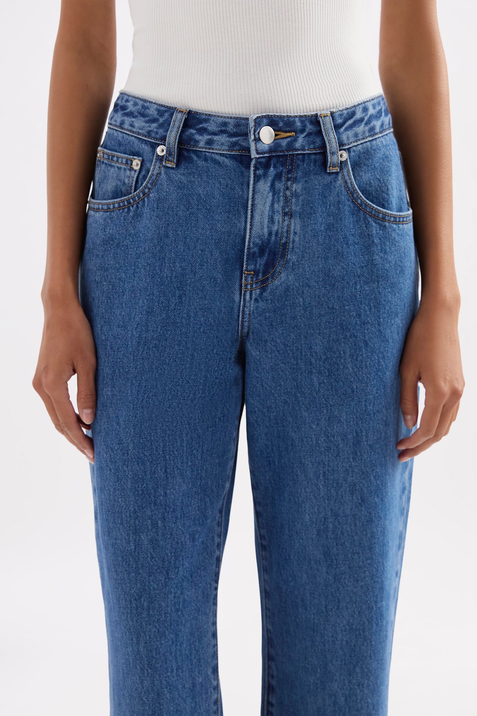 Organic Straight Leg Jean Royal Blue 