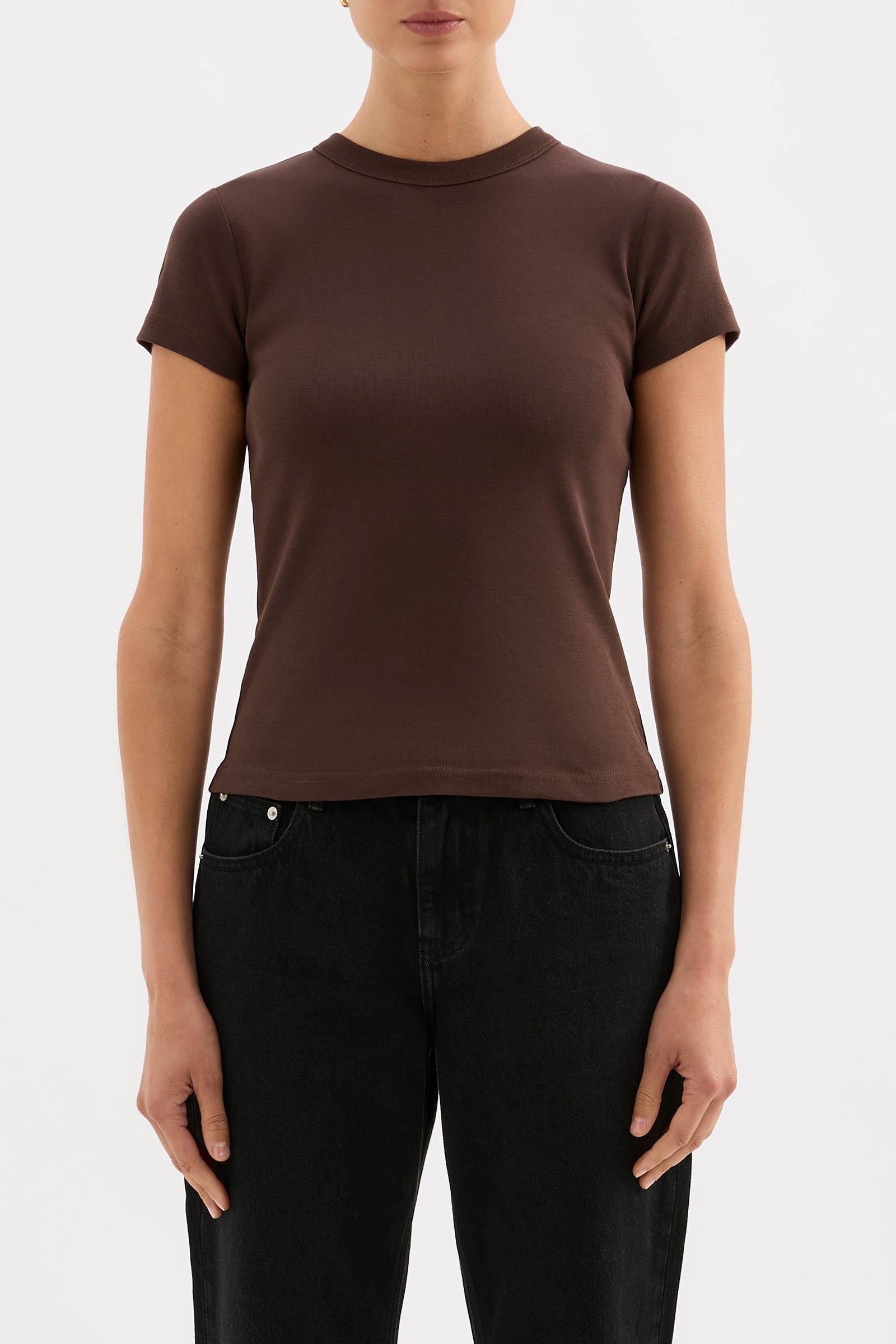 Organic Baby Tee Chocolate 