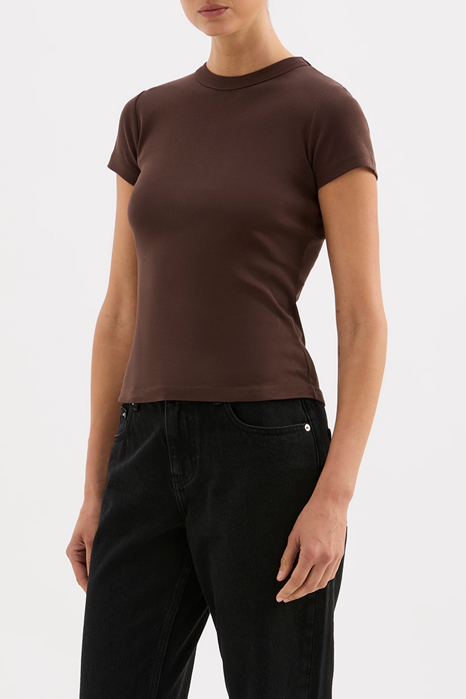 Organic Baby Tee Chocolate 