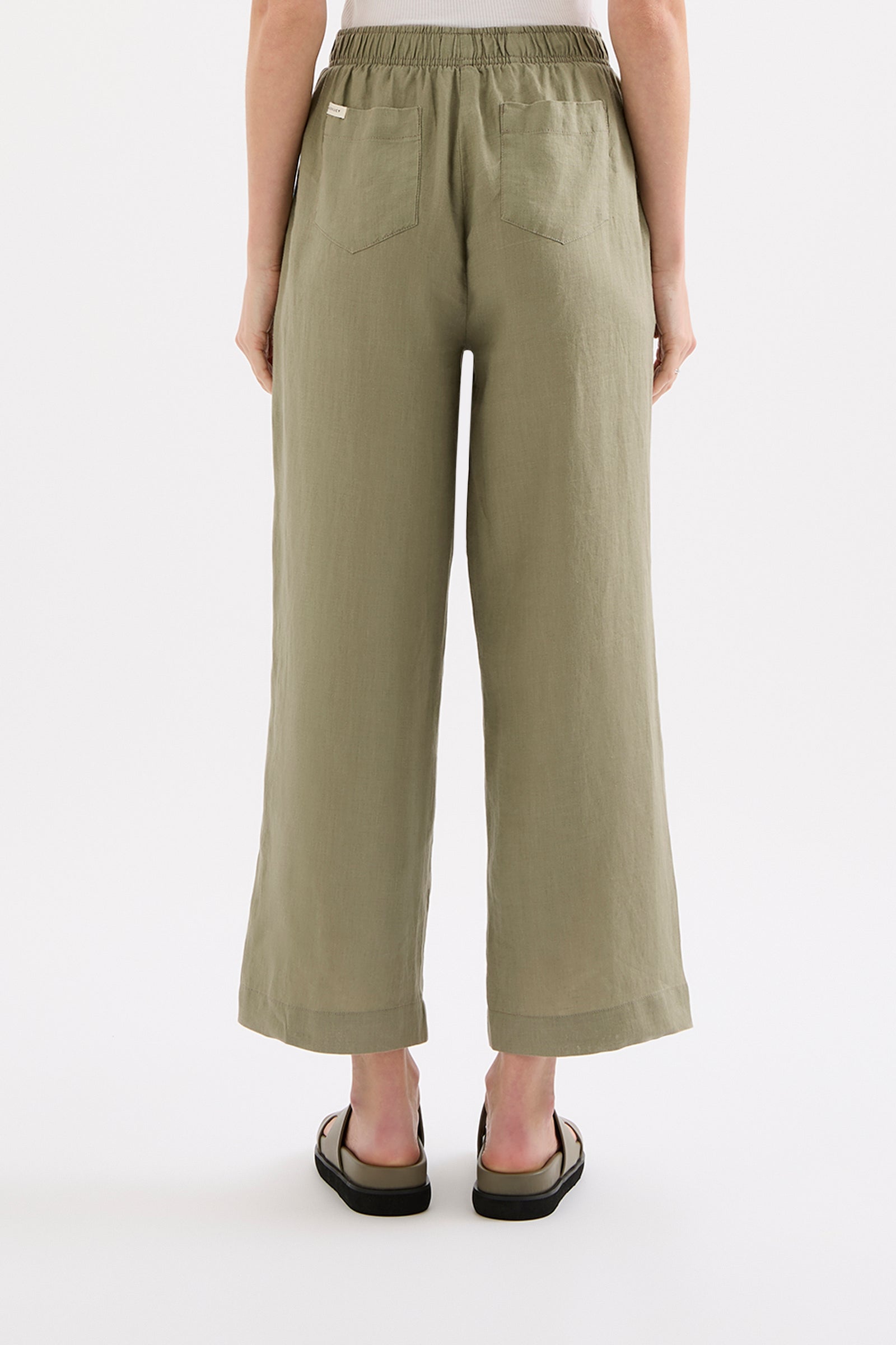 Lounge Linen Crop Pant Kalamata 