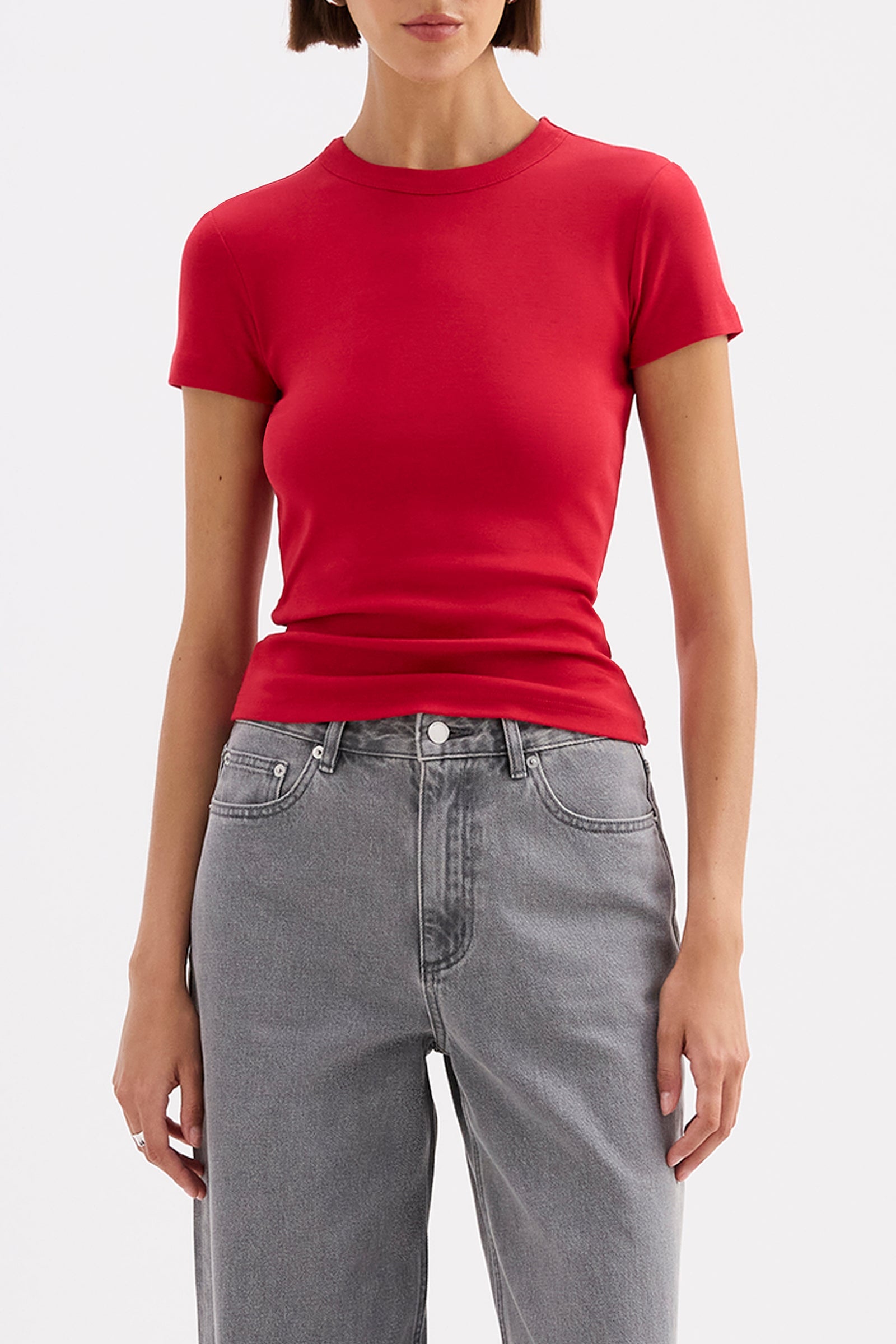 Organic Baby Tee Cherry 