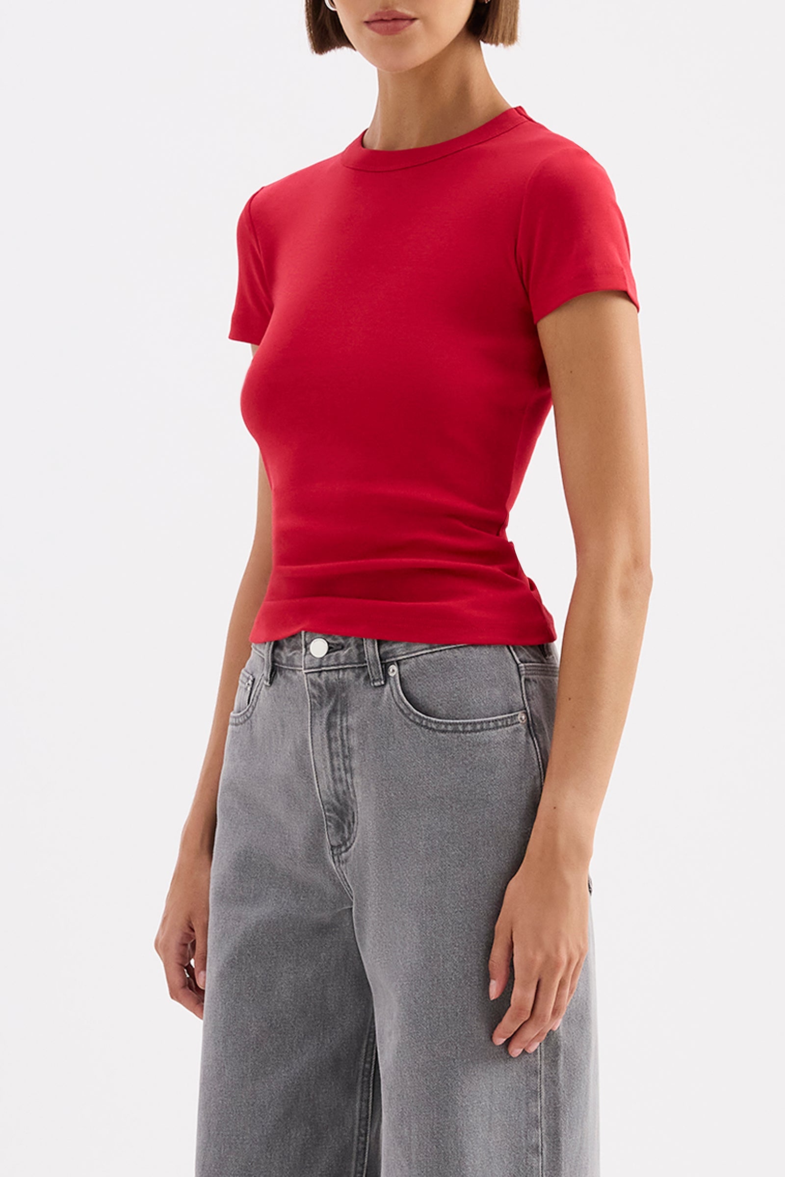 Organic Baby Tee Cherry 