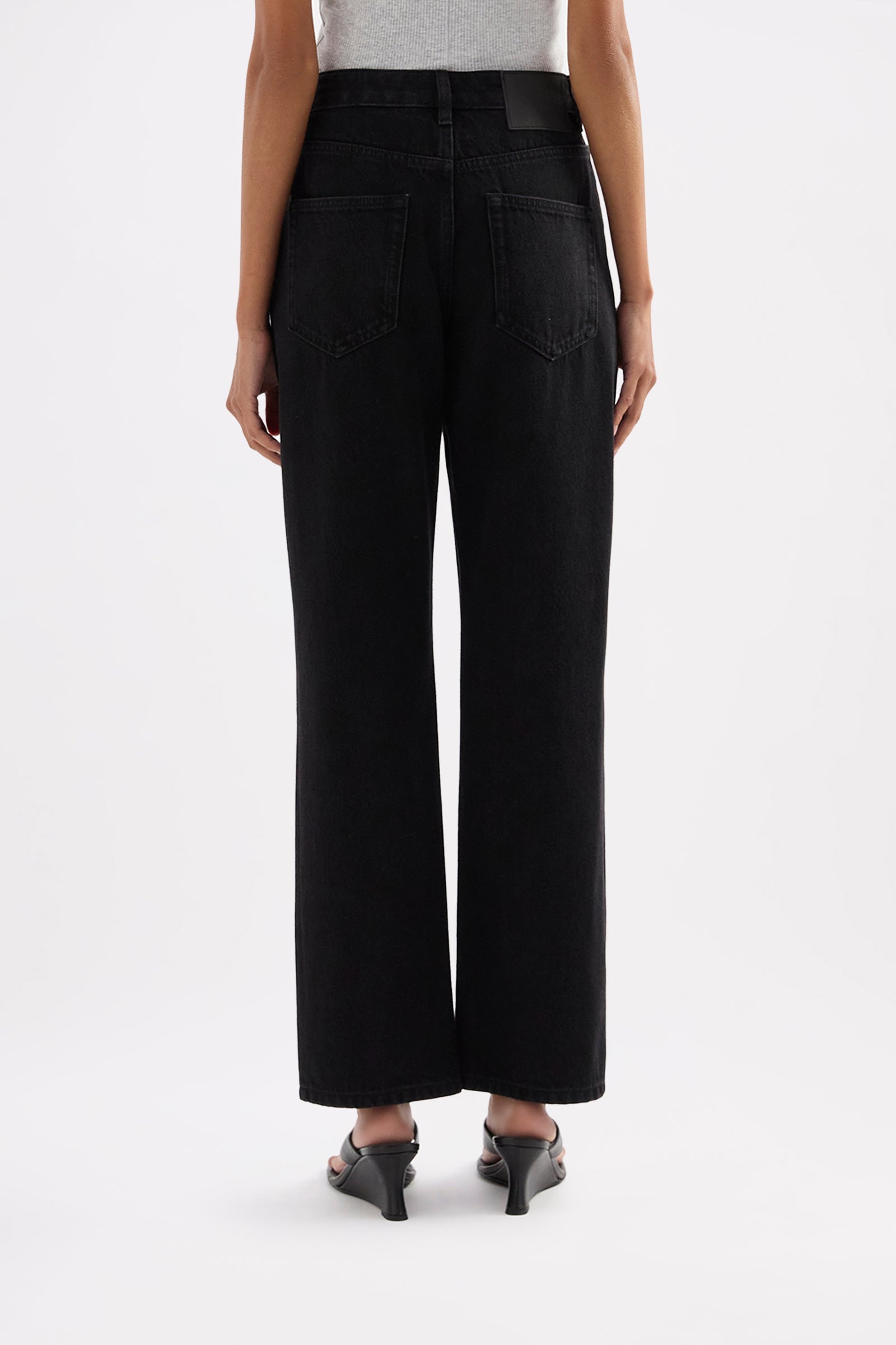 Organic Straight Leg Jean Vintage Black 