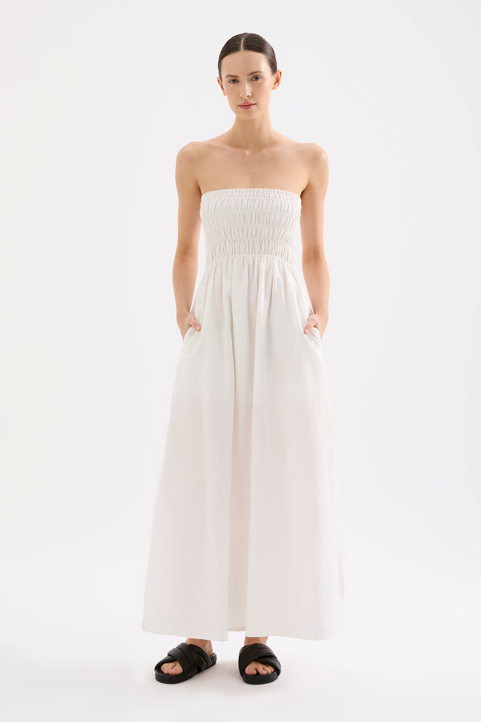Zuri Maxi Dress White 