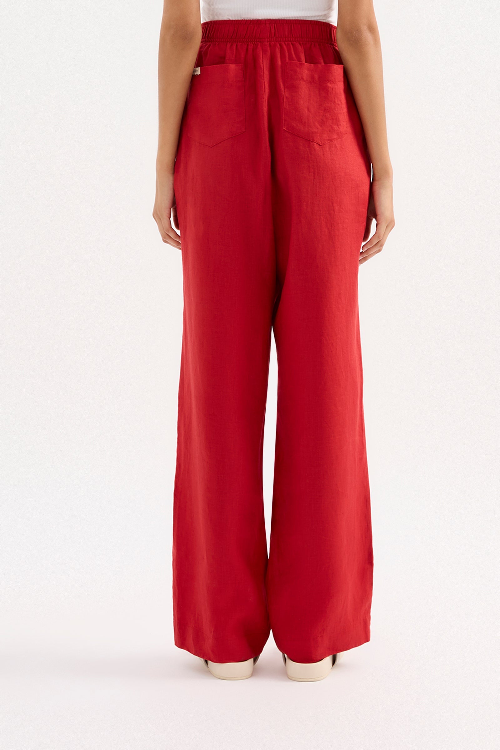 Lounge Linen Pant Vermillion 