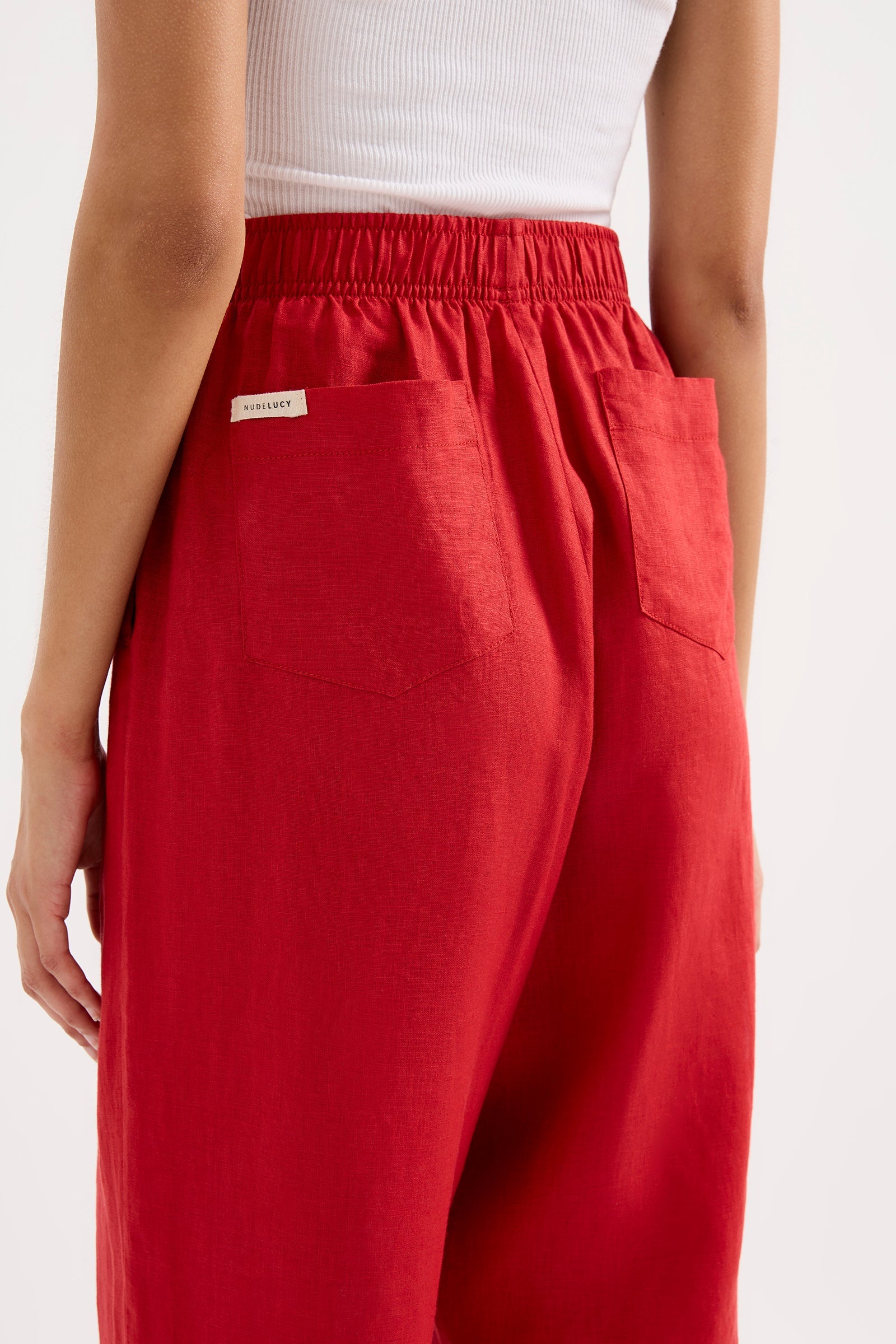 Lounge Linen Pant Vermillion 