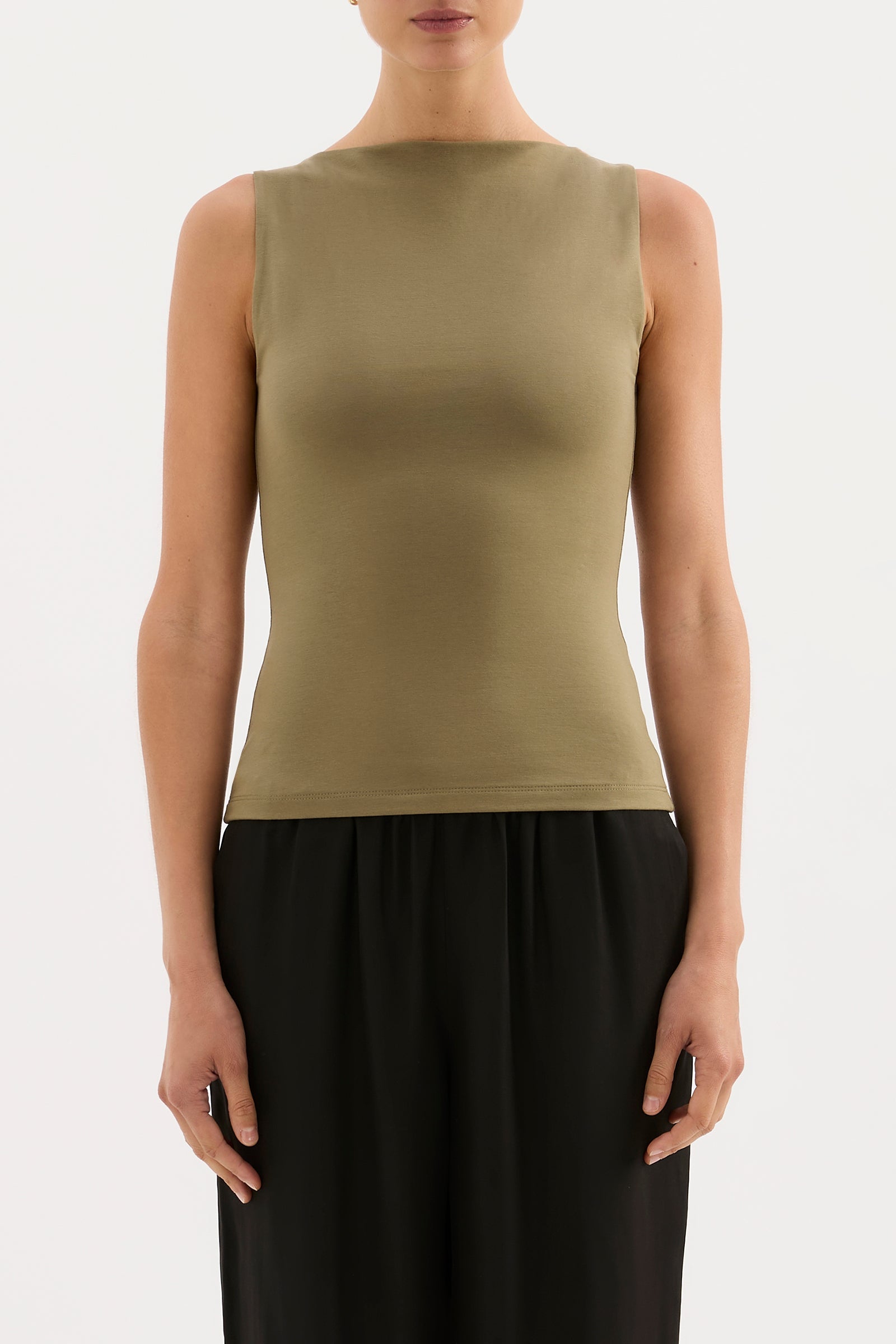 Lois Organic Tank Sage 