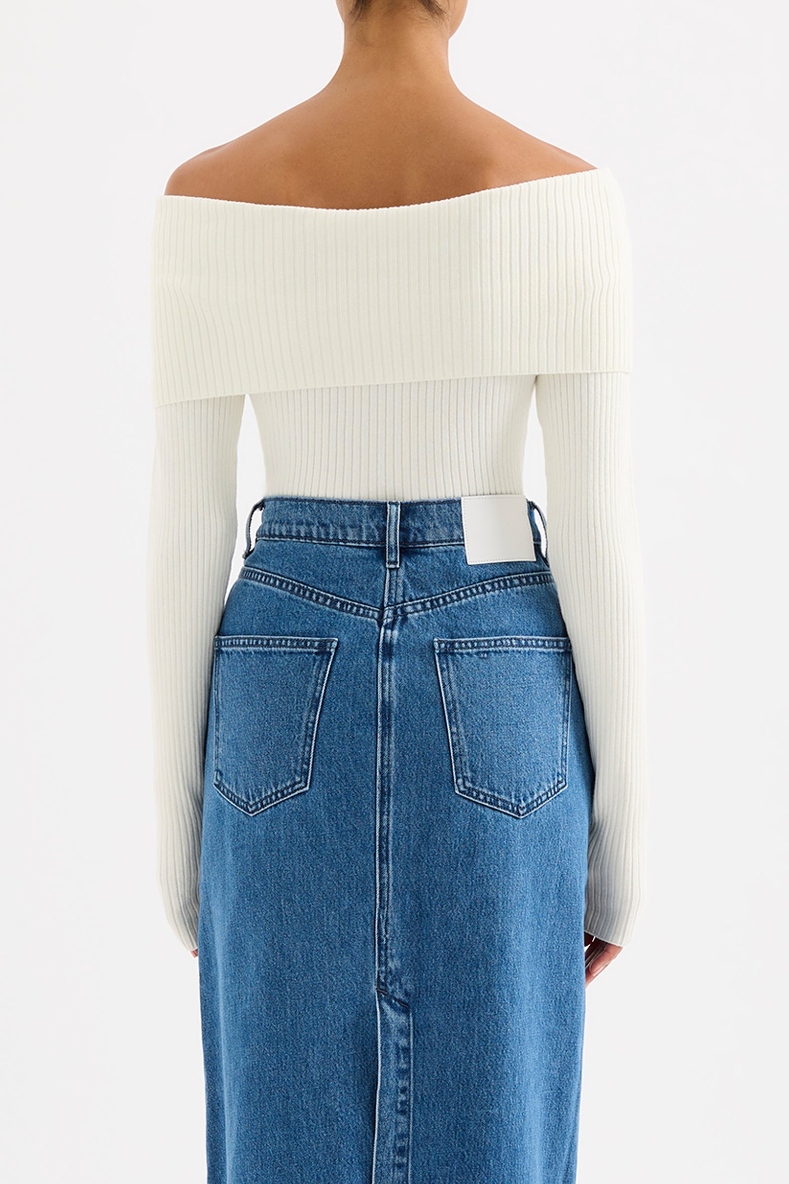Krishna Off Shoulder Knit Salt 