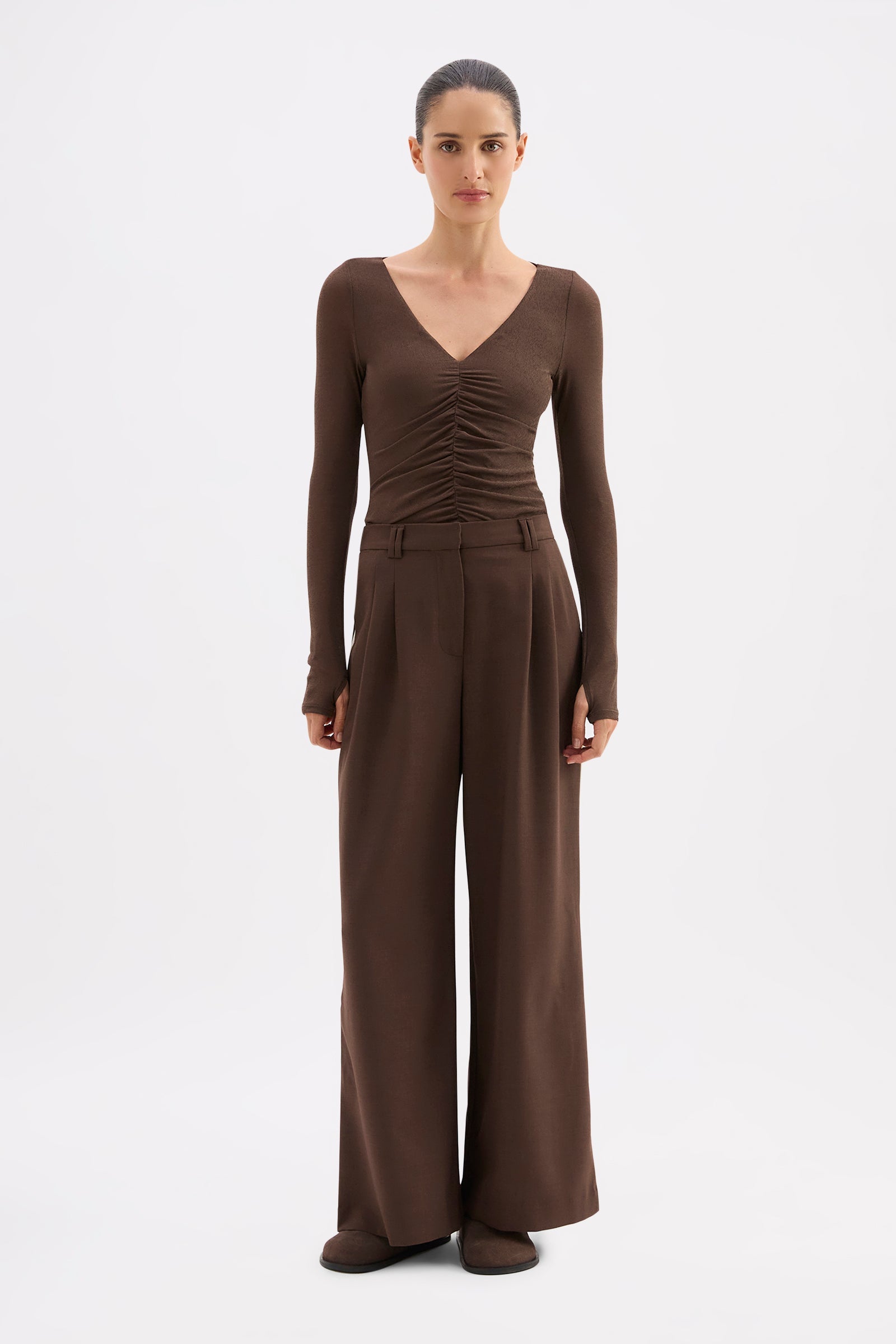 Abigail Pant Walnut 