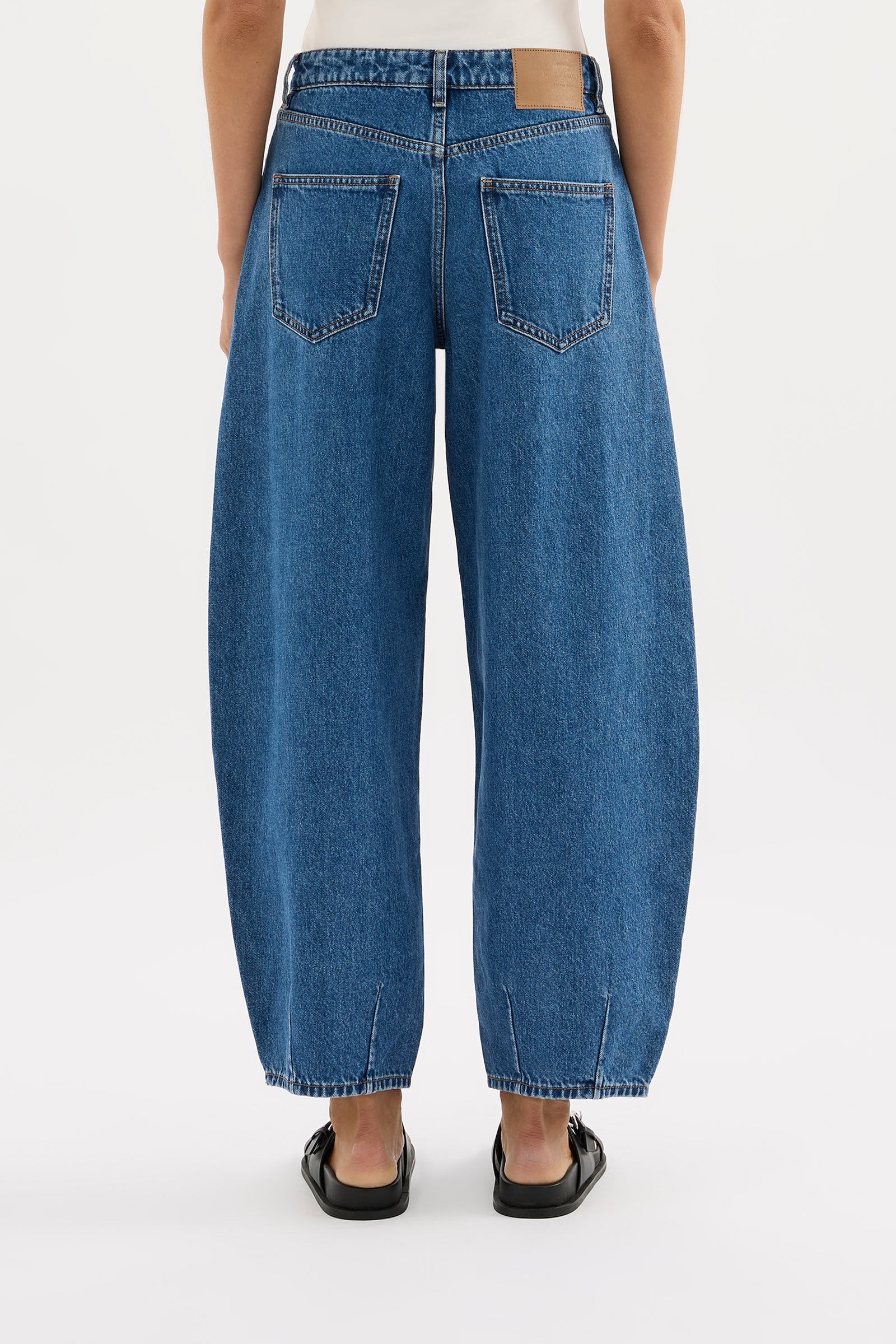 Organic Barrel Jean Royal Blue 