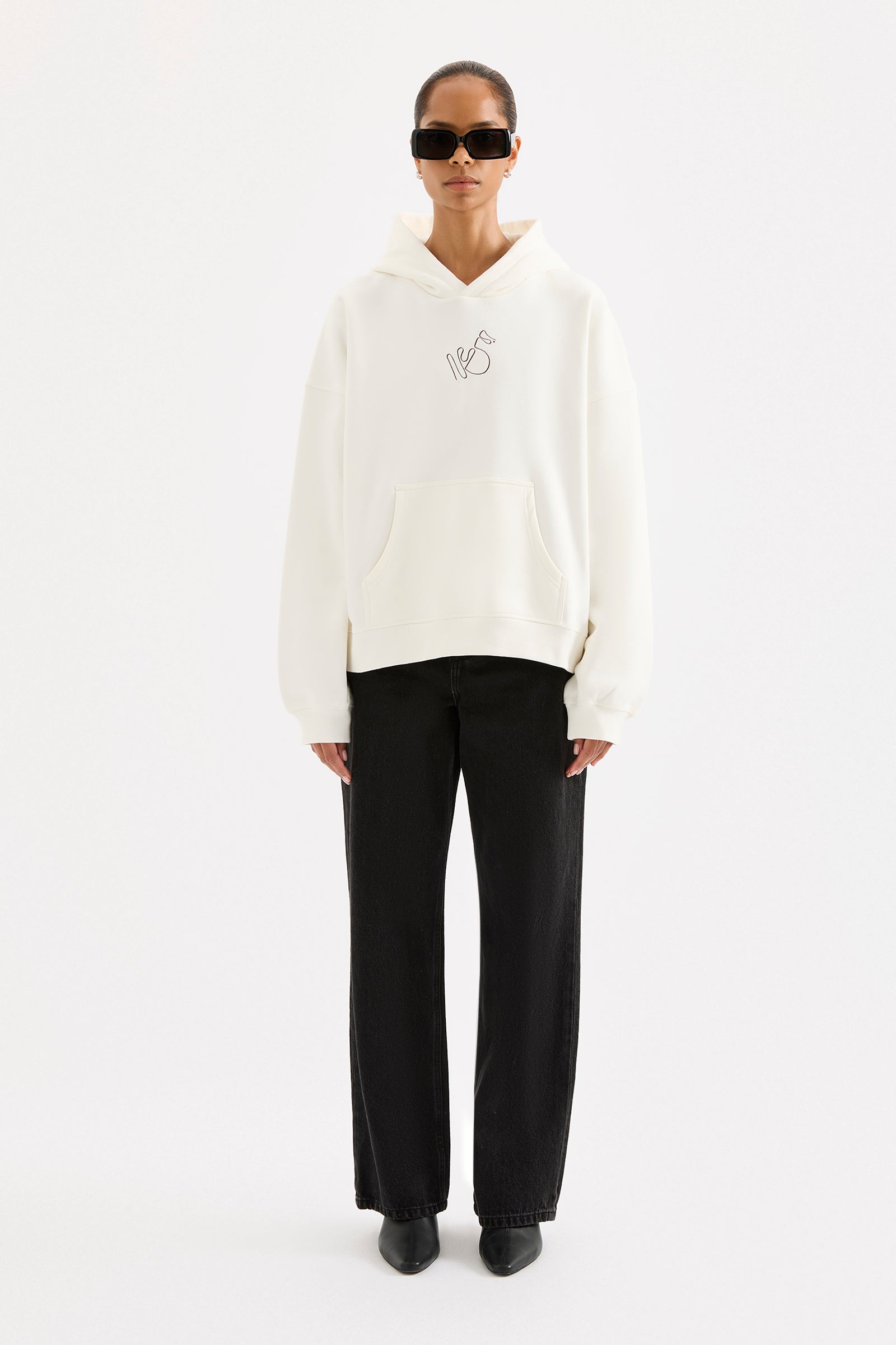 Nude Signature Hoodie Salt 