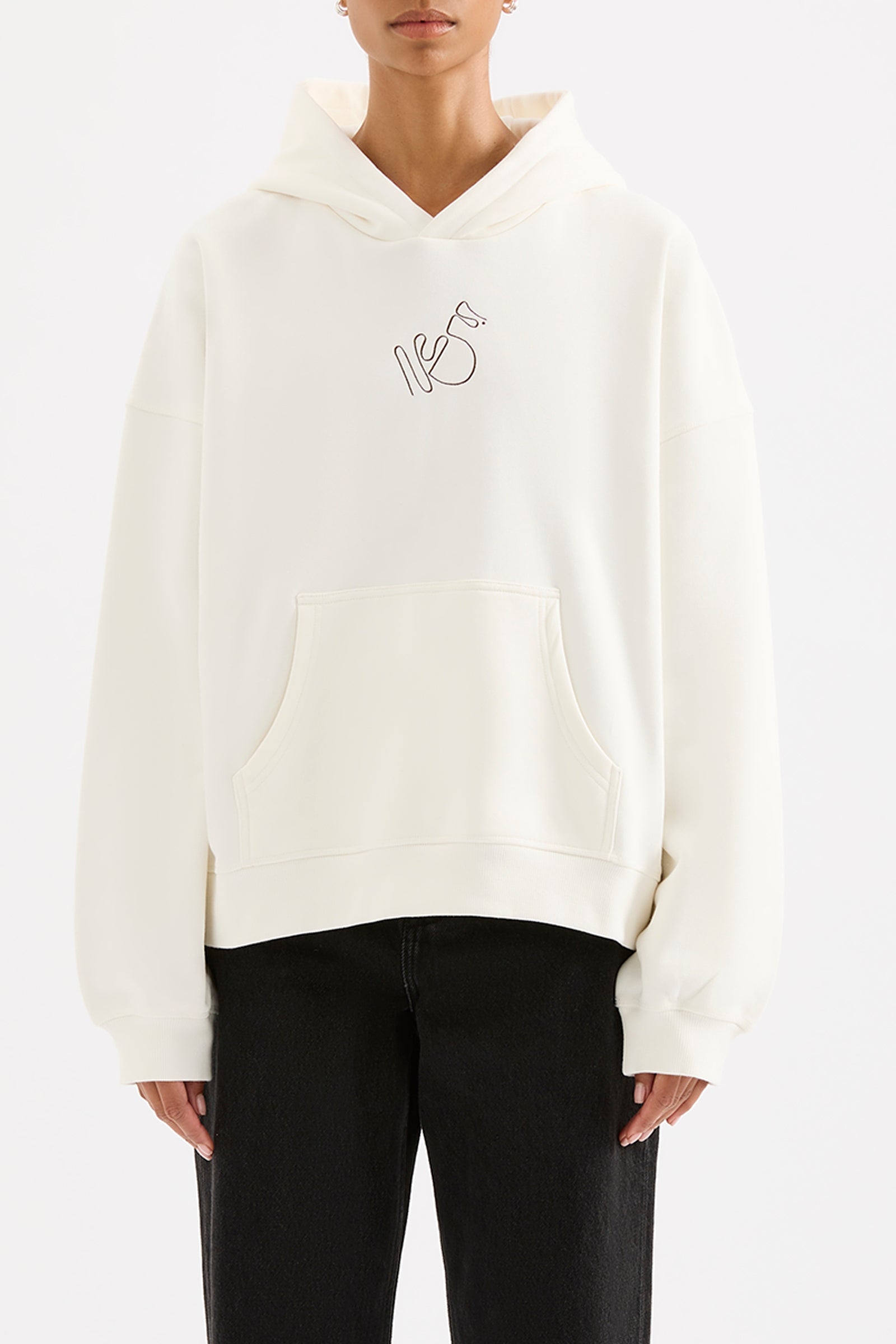Nude Signature Hoodie Salt 