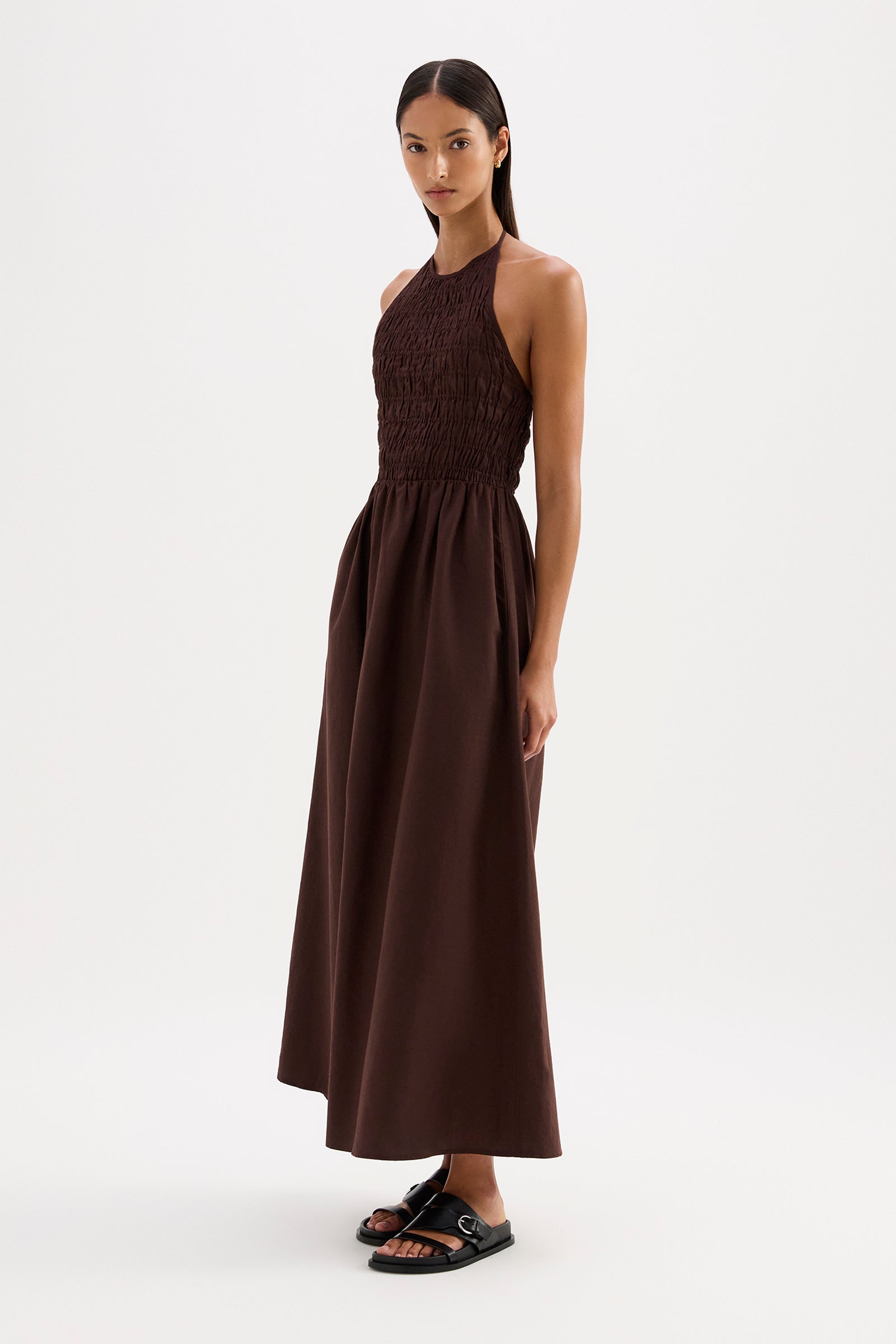 Mira Maxi Dress Raisin 