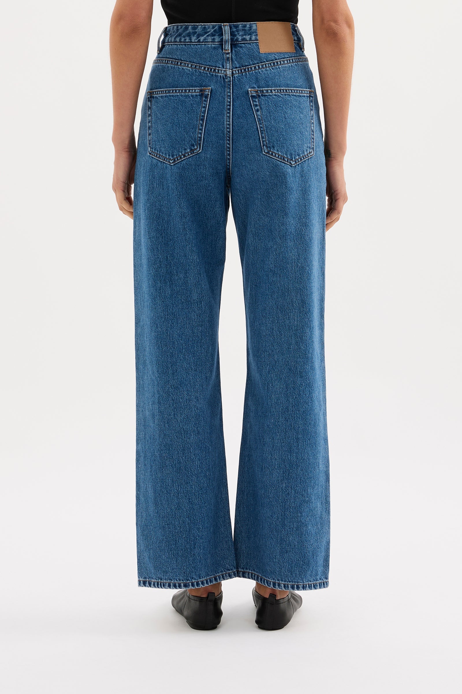 Organic Relaxed Leg Jean Royal Blue 
