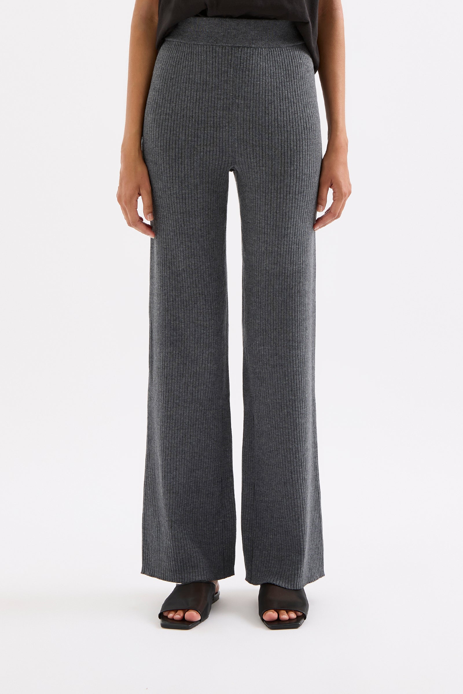 Malo Knit Pant Charcoal 