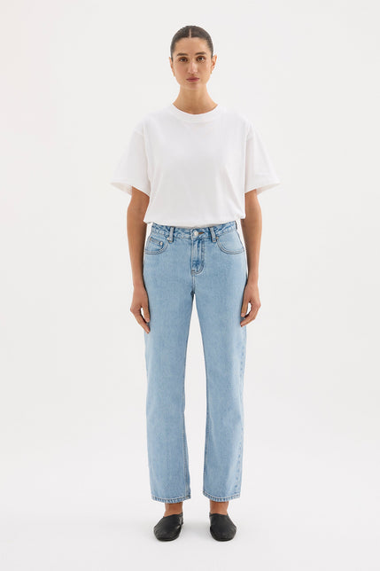 Organic Straight Leg Jean Soft Blue 