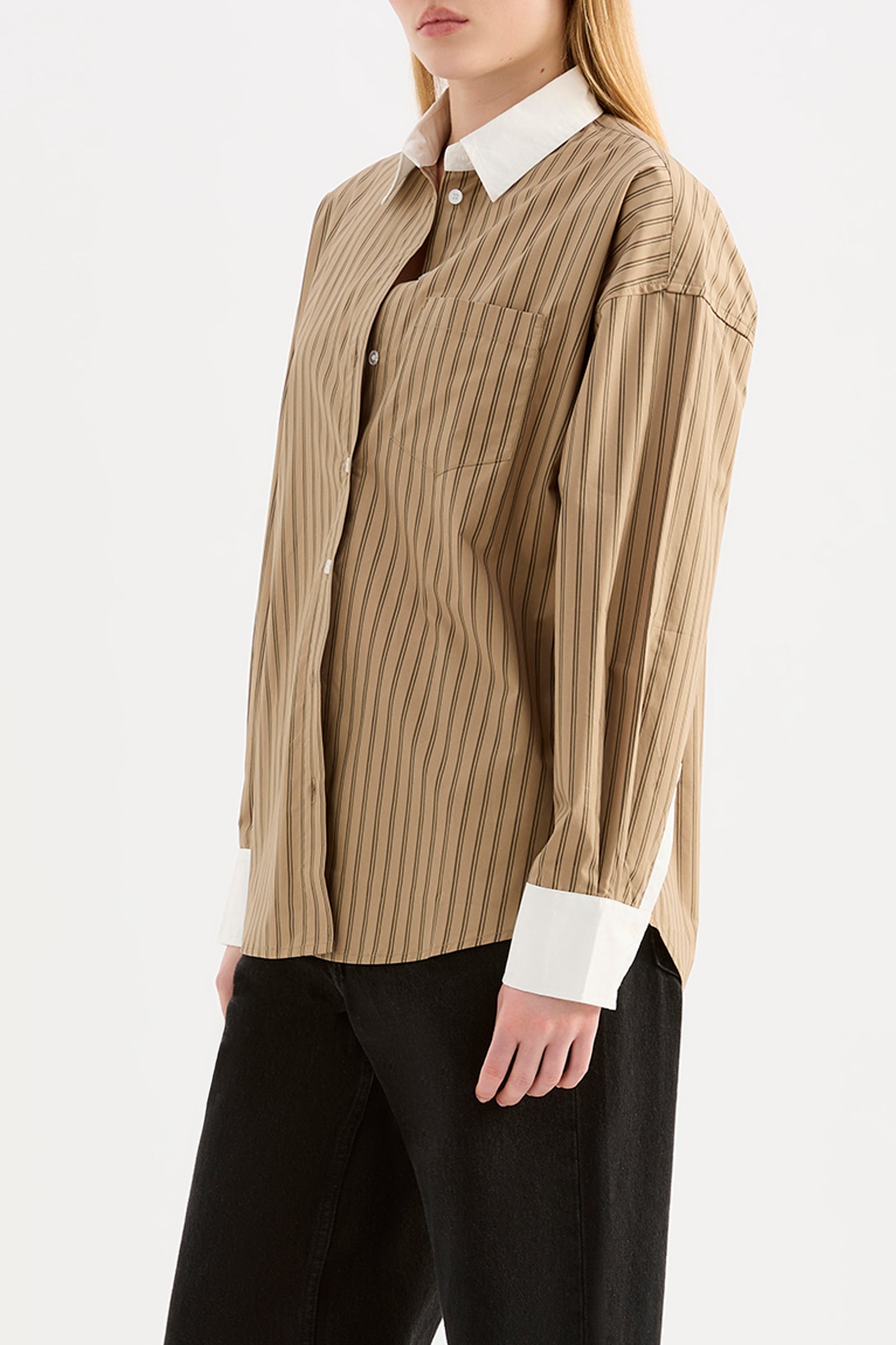 Lando Shirt Khaki Stripe 